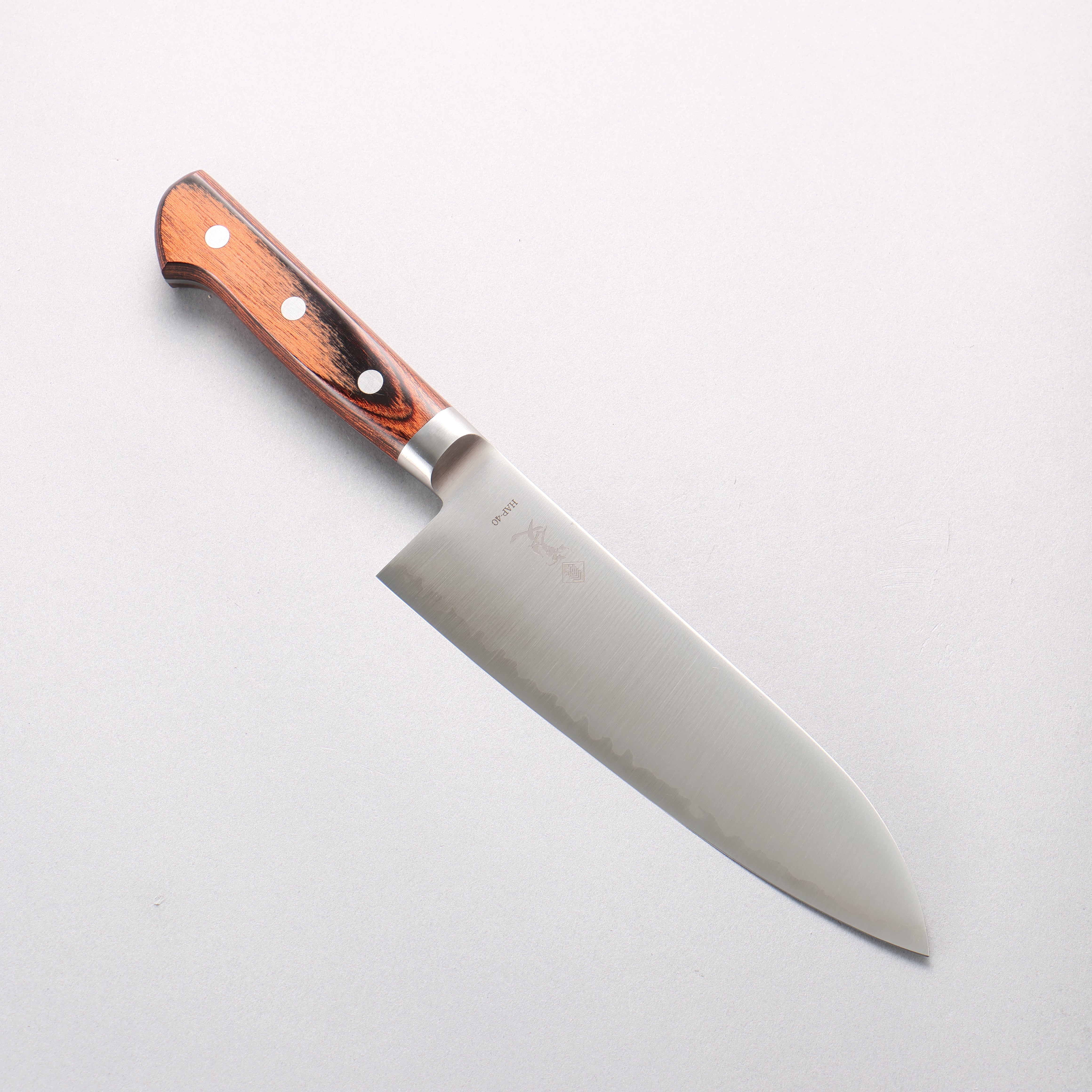 Kanjyo HAP40 Santoku 180mm Mahogany Handle - Japanny - Best Japanese Knife