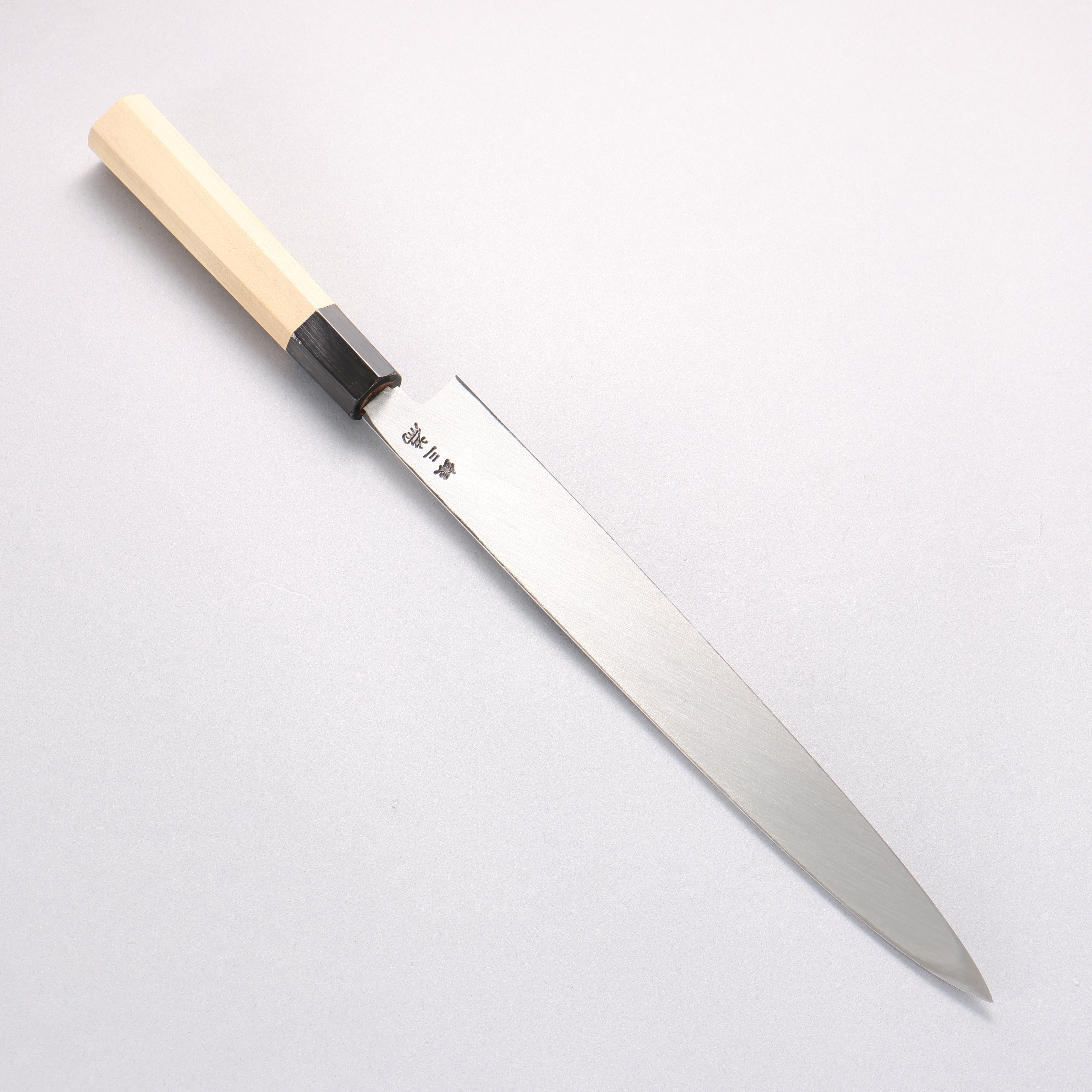 Sakai Takayuki Chef Series Silver Steel No.3 Yanagiba Magnolia Handle - Japanny - Best Japanese Knife