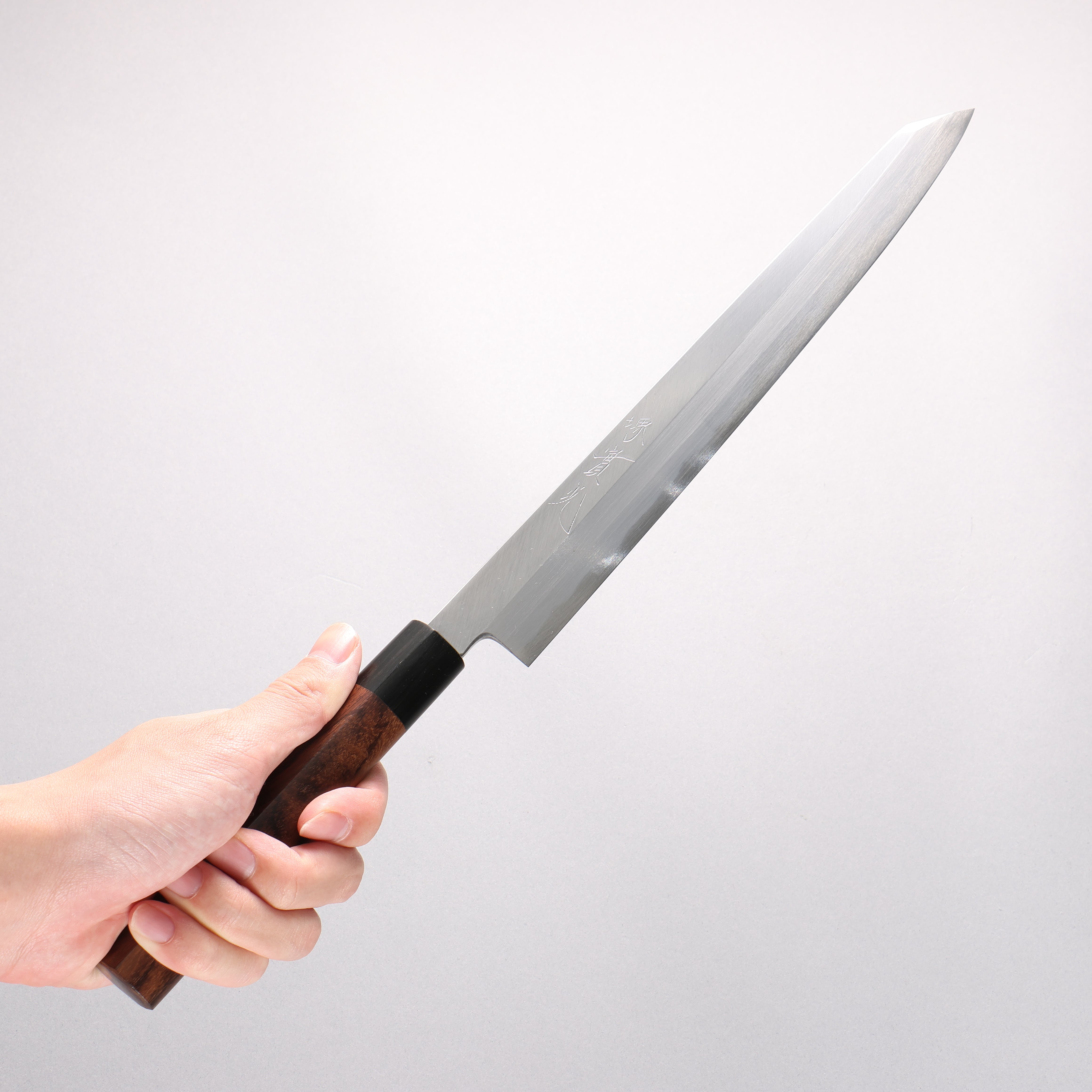 Jikko White Steel No.2 Kiritsuke Yanagiba 270mm Shitan Handle - Japanny - Best Japanese Knife