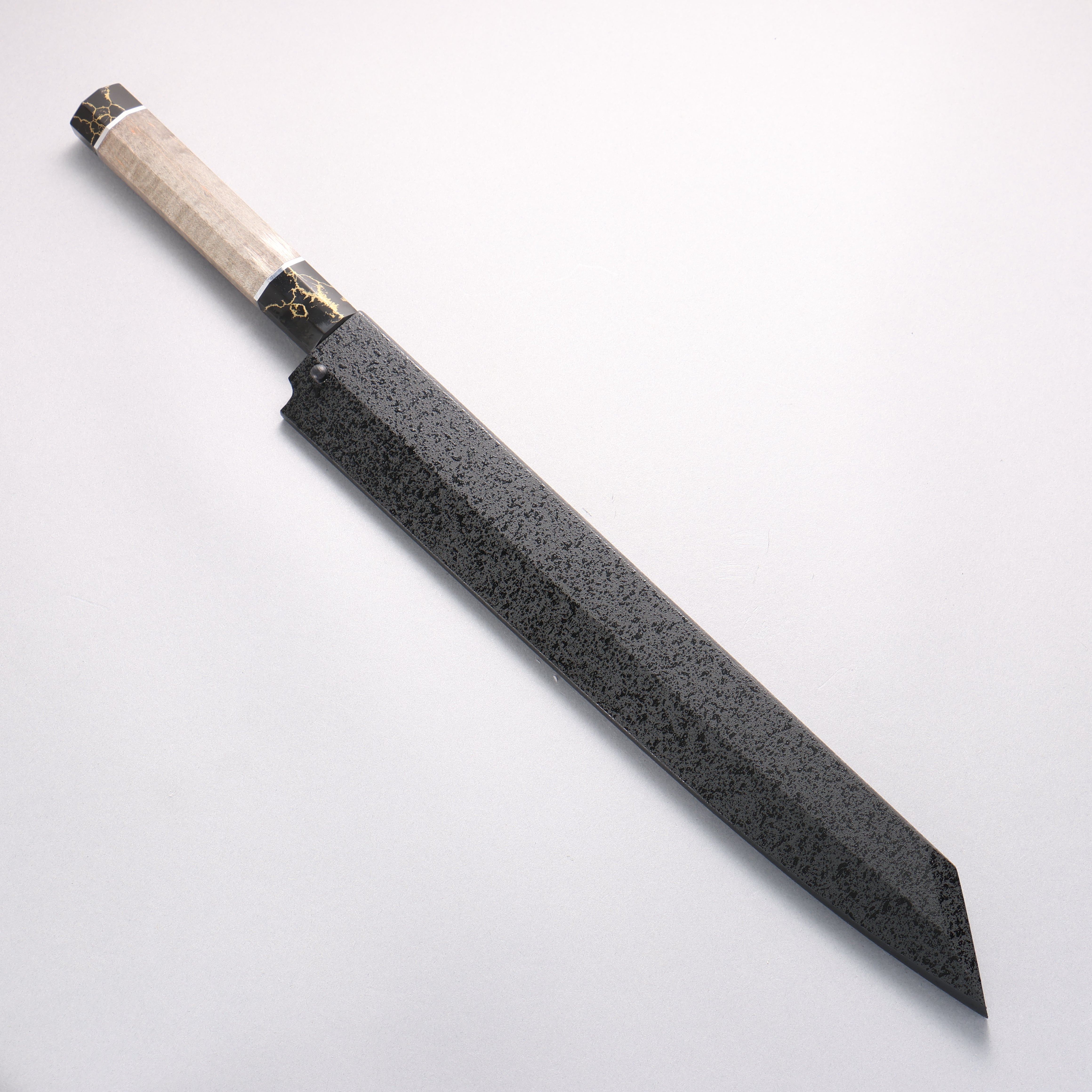 Sakai Takayuki Byakko White Steel No.1 Kiritsuke Yanagiba 300mm Stabilized wood Handle with Sheath - Japanny - Best Japanese Knife