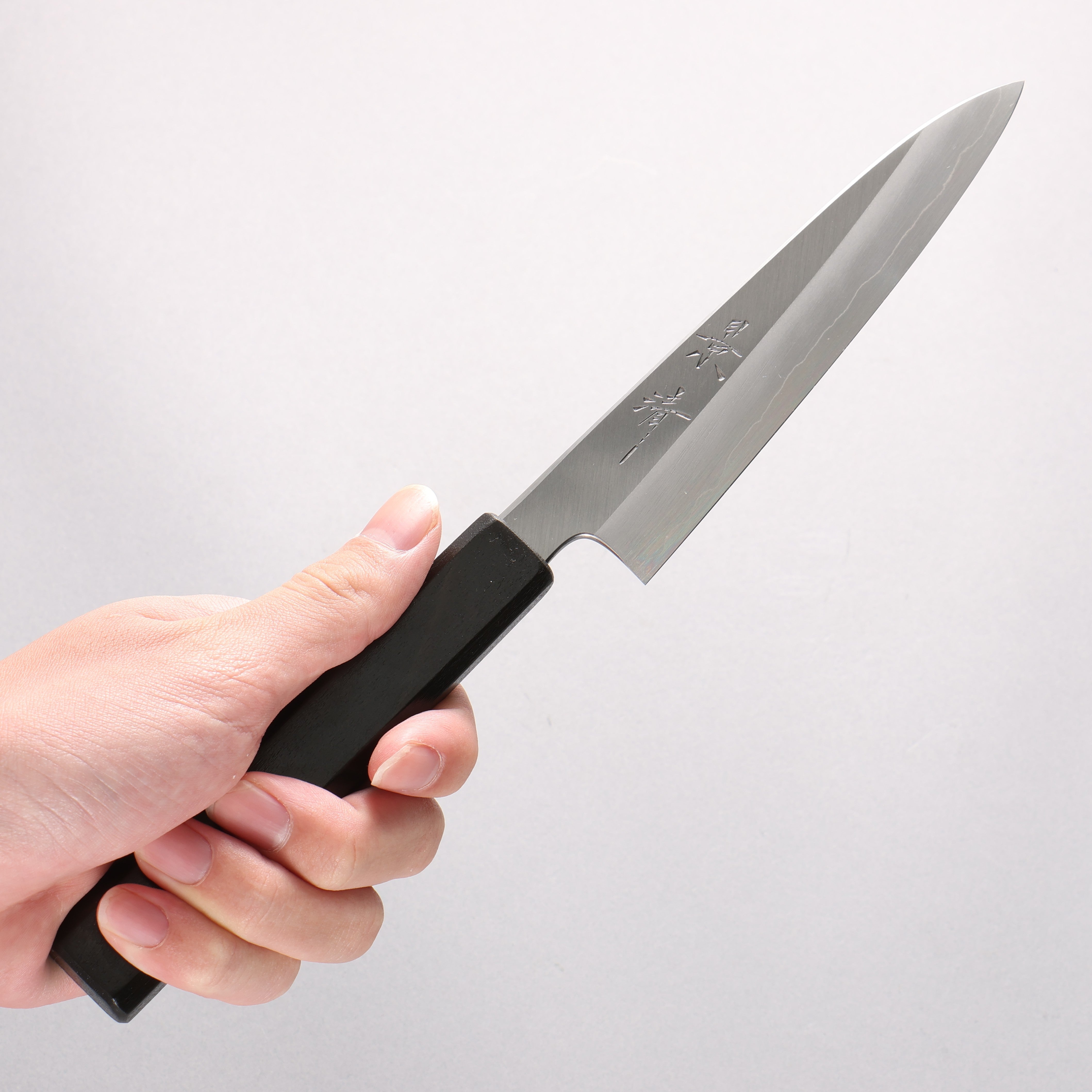 Kagekiyo Silver Steel No.3 Petty-Utility 150mm Black Lacquered (Magnolia) Handle - Japanny - Best Japanese Knife