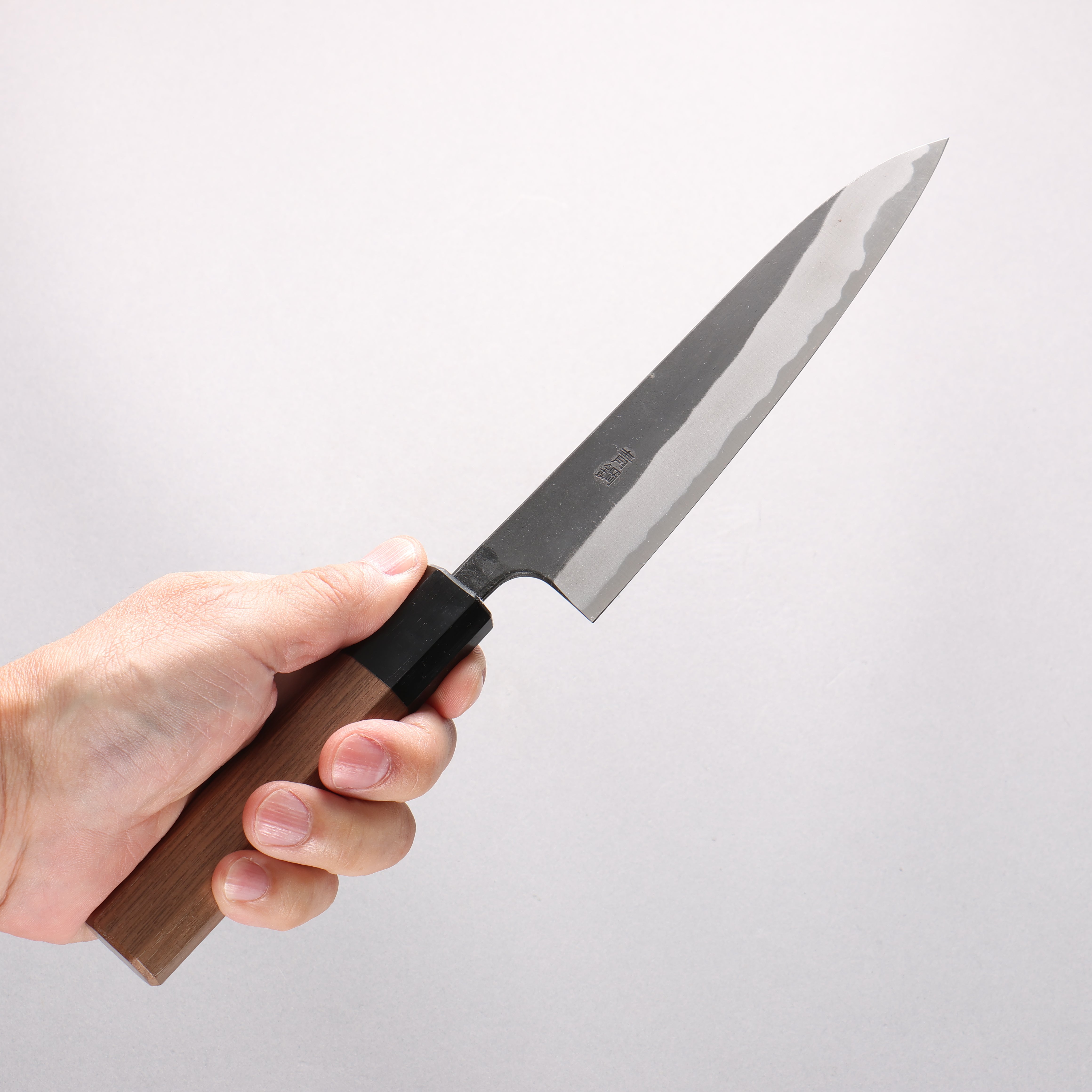 Nao Yamamoto Yasuki Blue Steel Kurouchi Petty-Utility 150mm Walnut Handle - Japanny - Best Japanese Knife