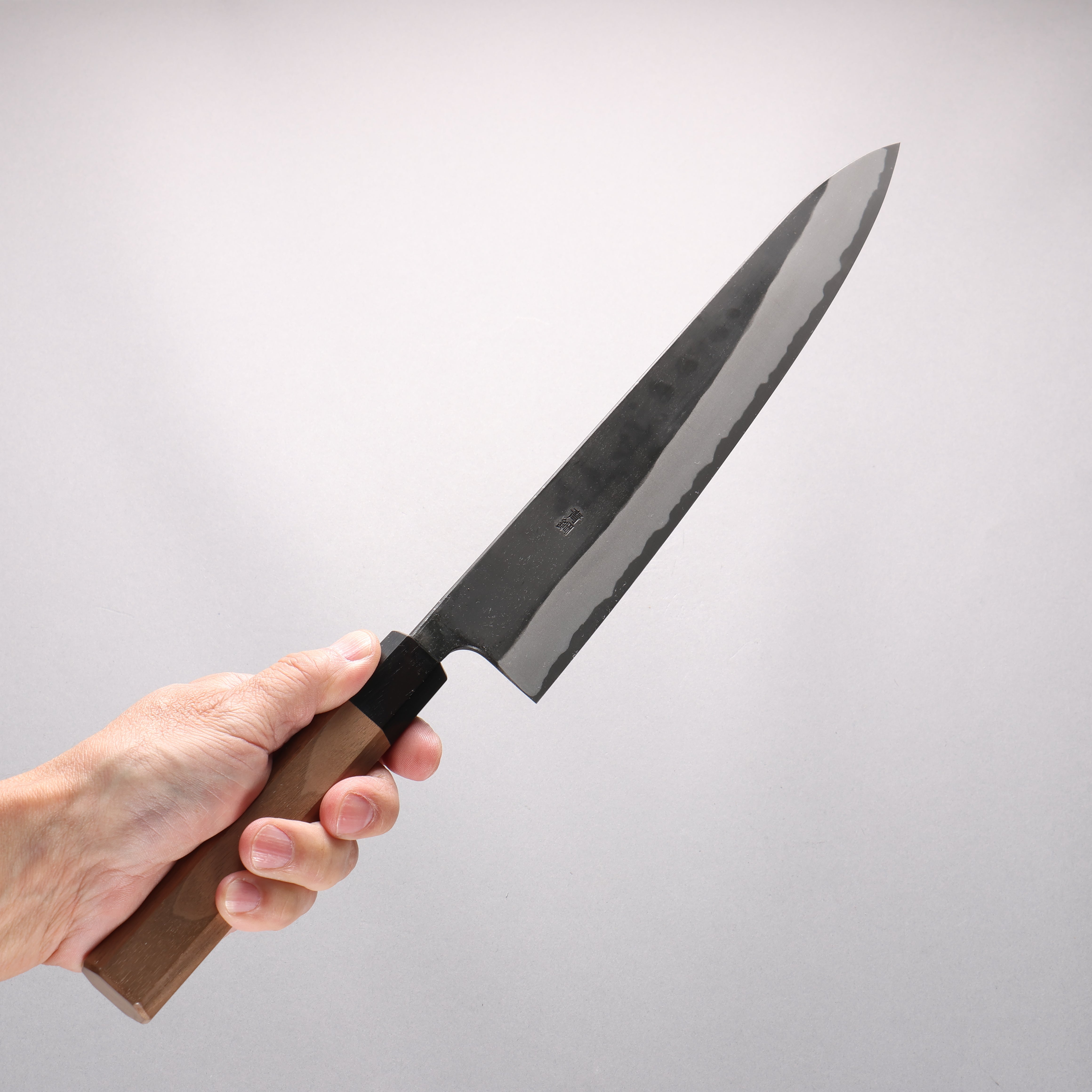 Nao Yamamoto Yasuki Blue Steel Kurouchi Sujihiki 270mm Walnut Handle - Japanny - Best Japanese Knife