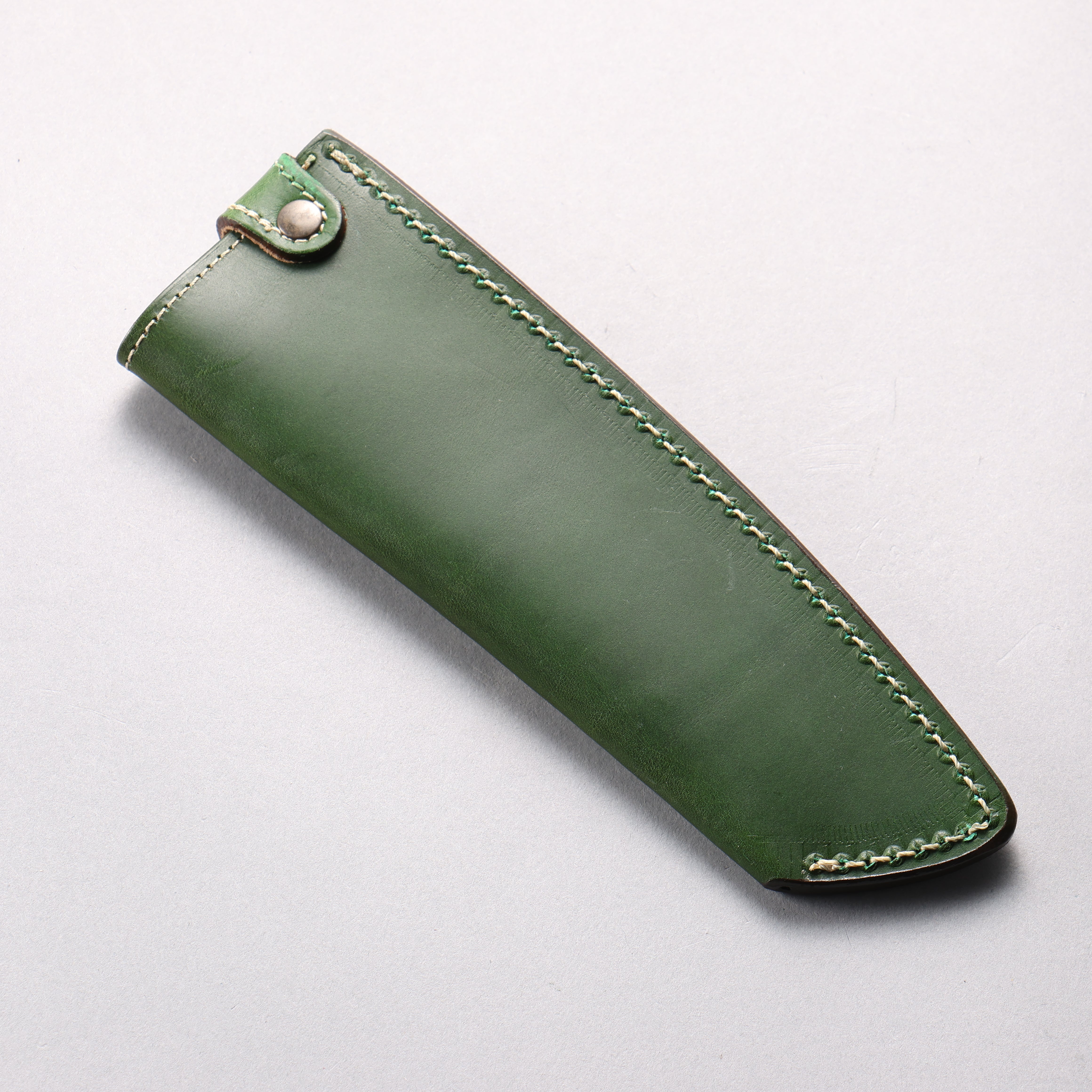 Buttero Green Sheath for 165mm Santoku Leather Sheath - Japanny - Best Japanese Knife
