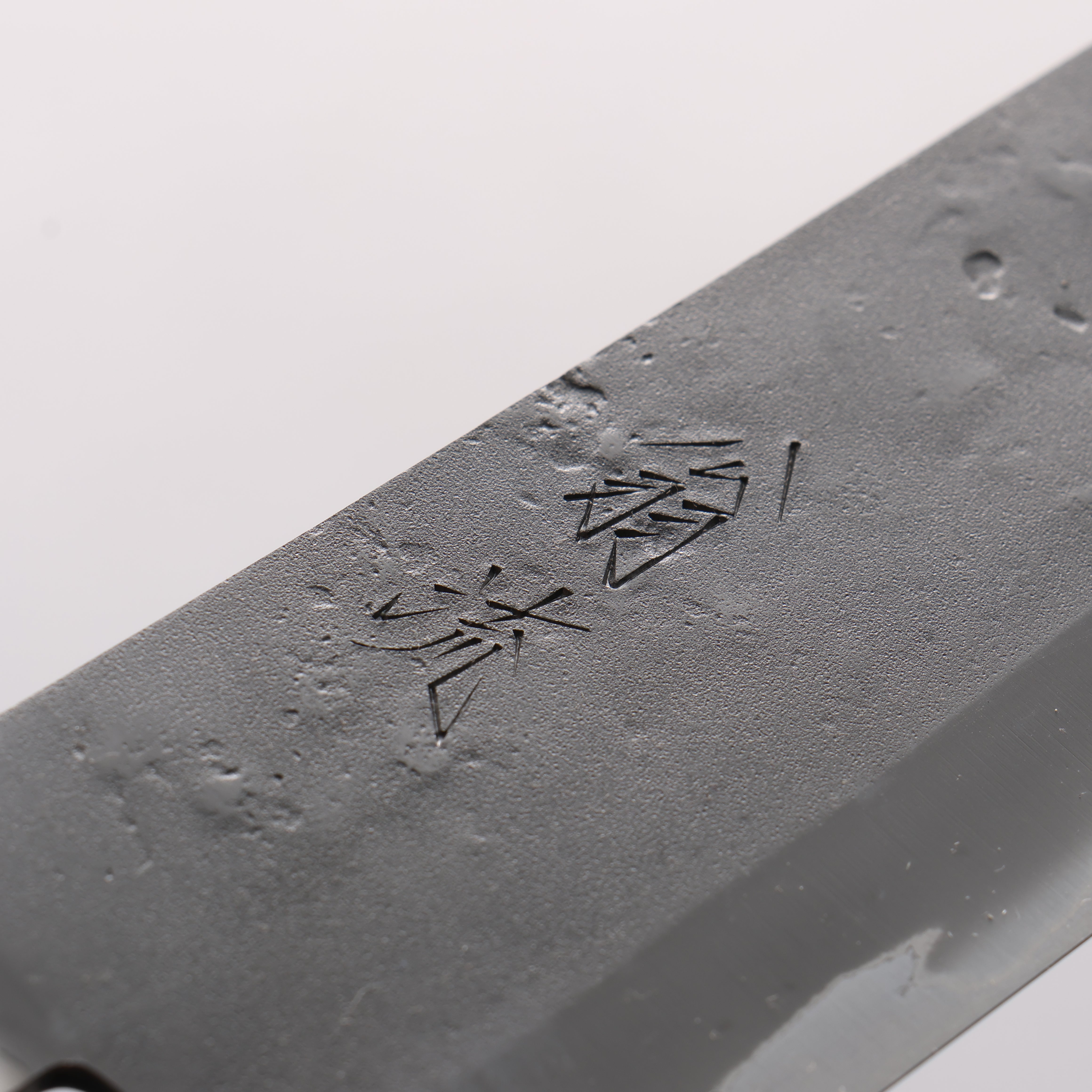 Oul Blue Steel Nashiji Santoku 170mm Walnut Handle SN-03 - Japanny - Best Japanese Knife