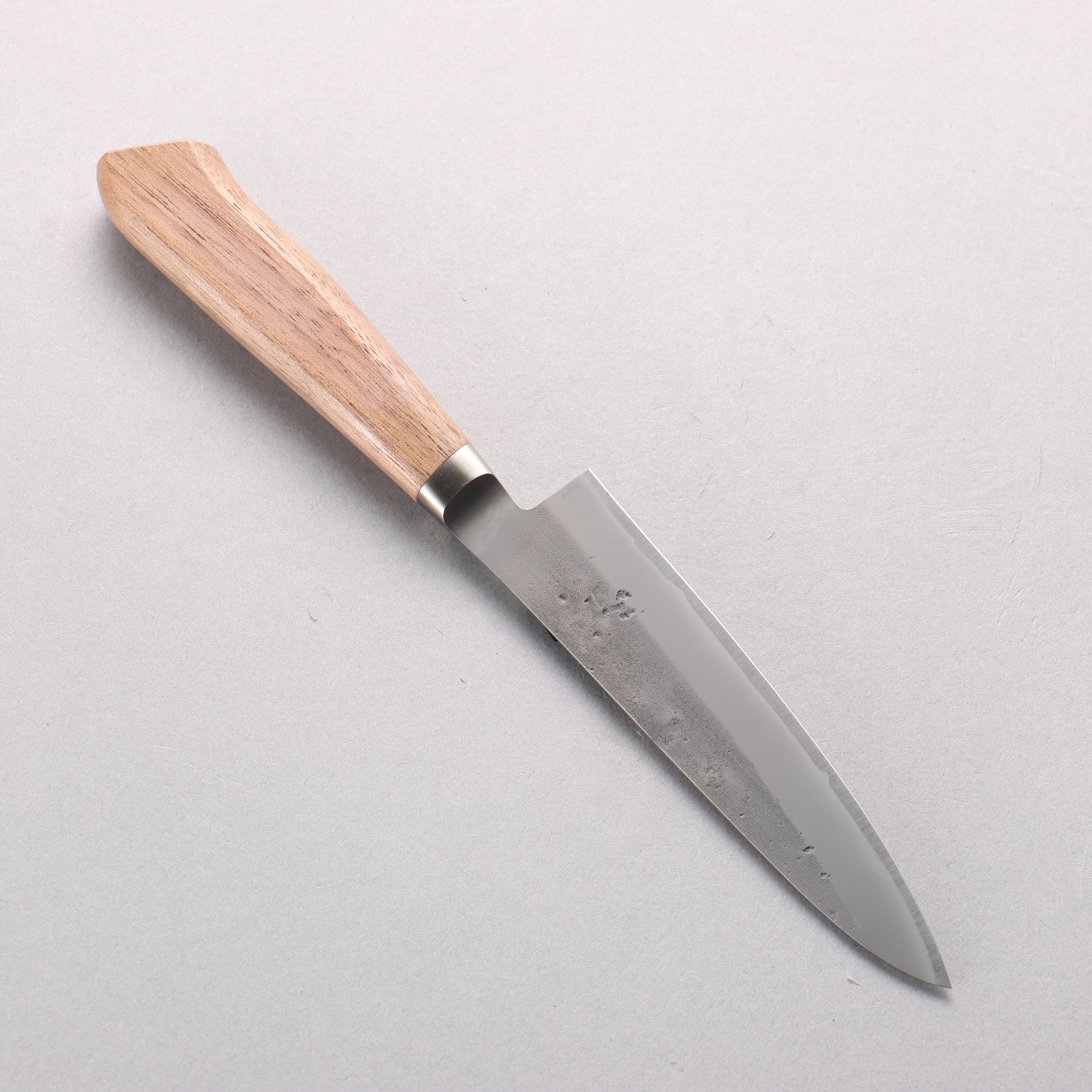 Oul Blue Steel Nashiji Petty-Utility 125mm Walnut Handle SN-05 - Japanny - Best Japanese Knife