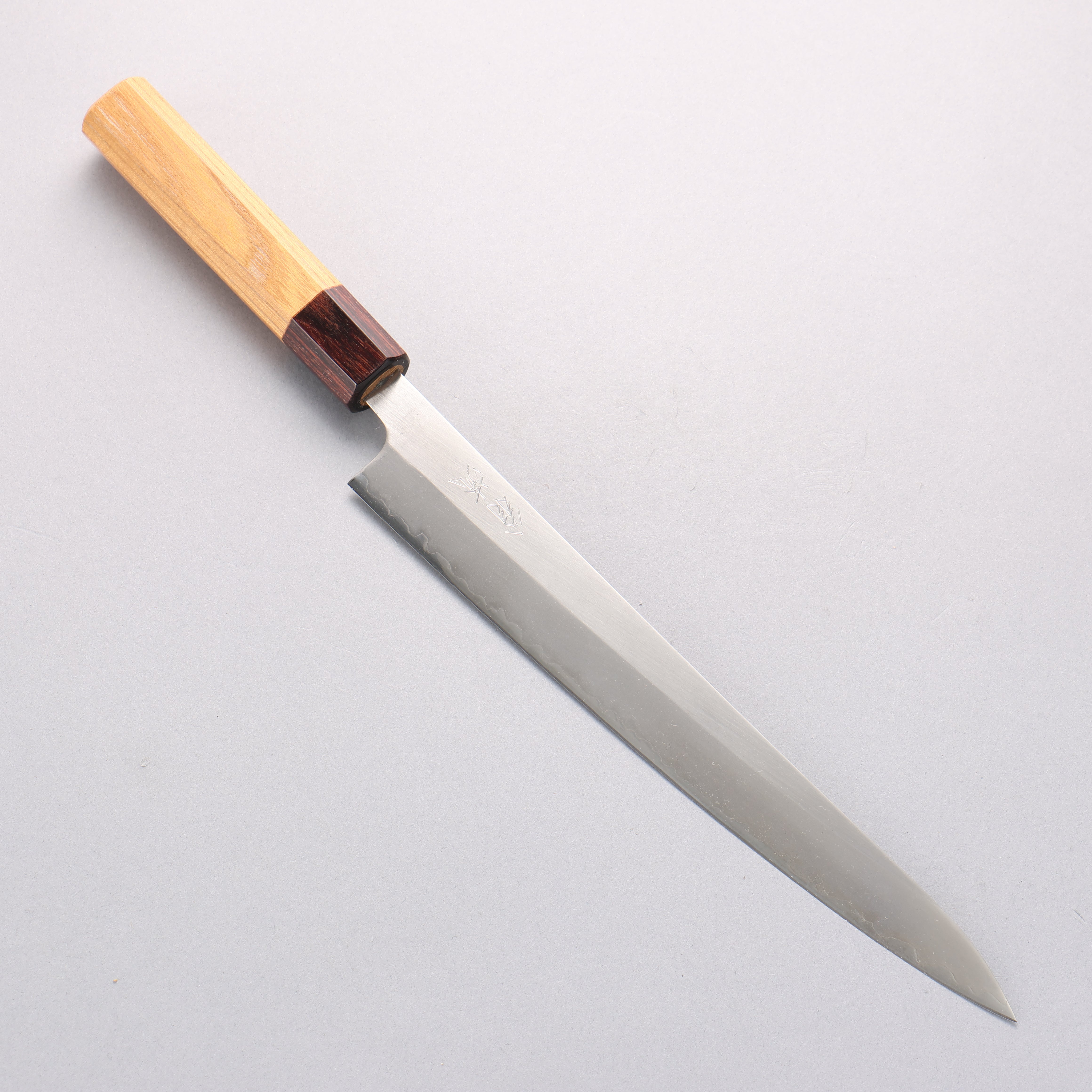 Oul White Steel No.1 Sujihiki 240mm Keyaki (Japanese Elm) Handle - Japanny - Best Japanese Knife