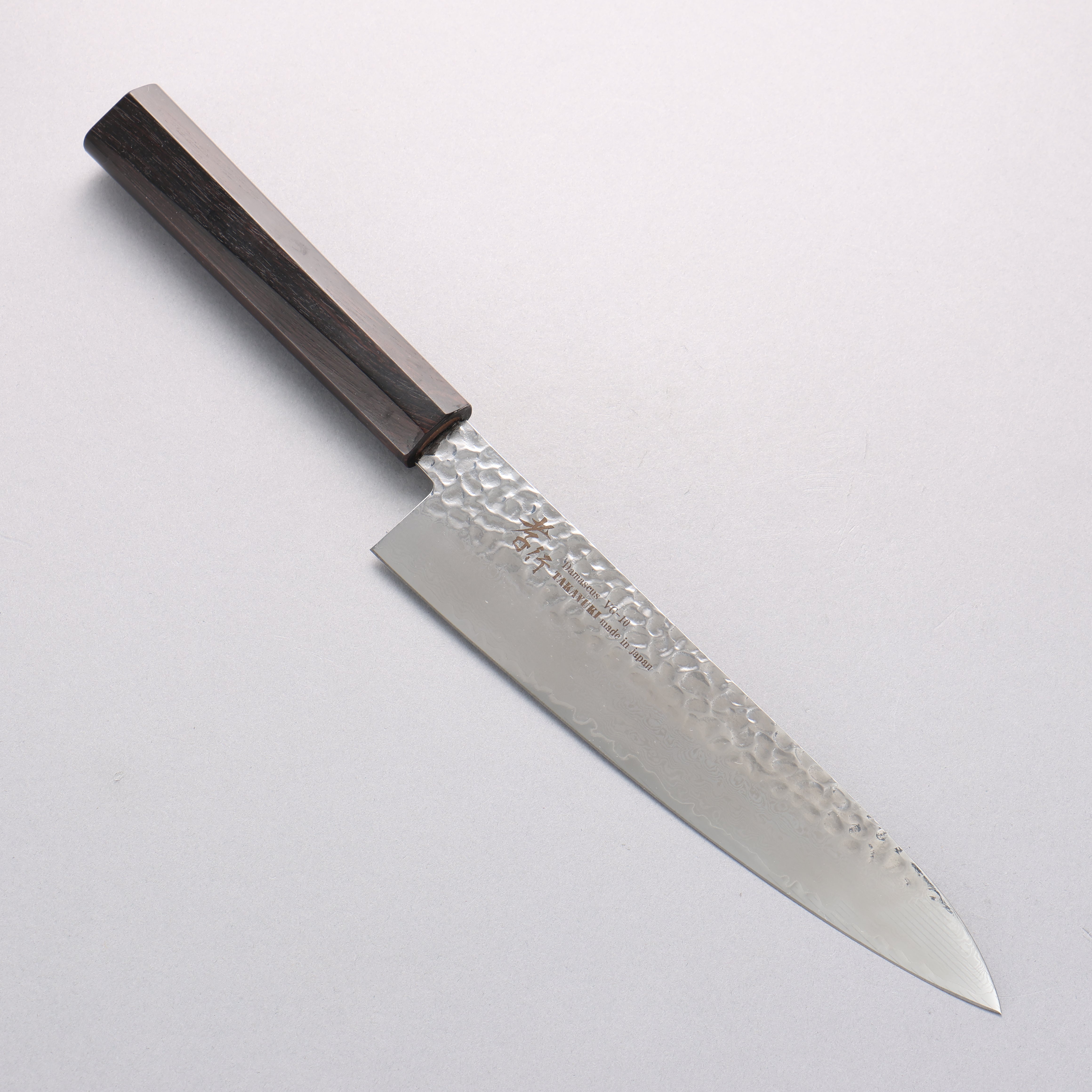 Sakai Takayuki VG10 33 Layer Damascus Gyuto 210mm Ebony(6 sided teardrop) Handle - Japanny - Best Japanese Knife