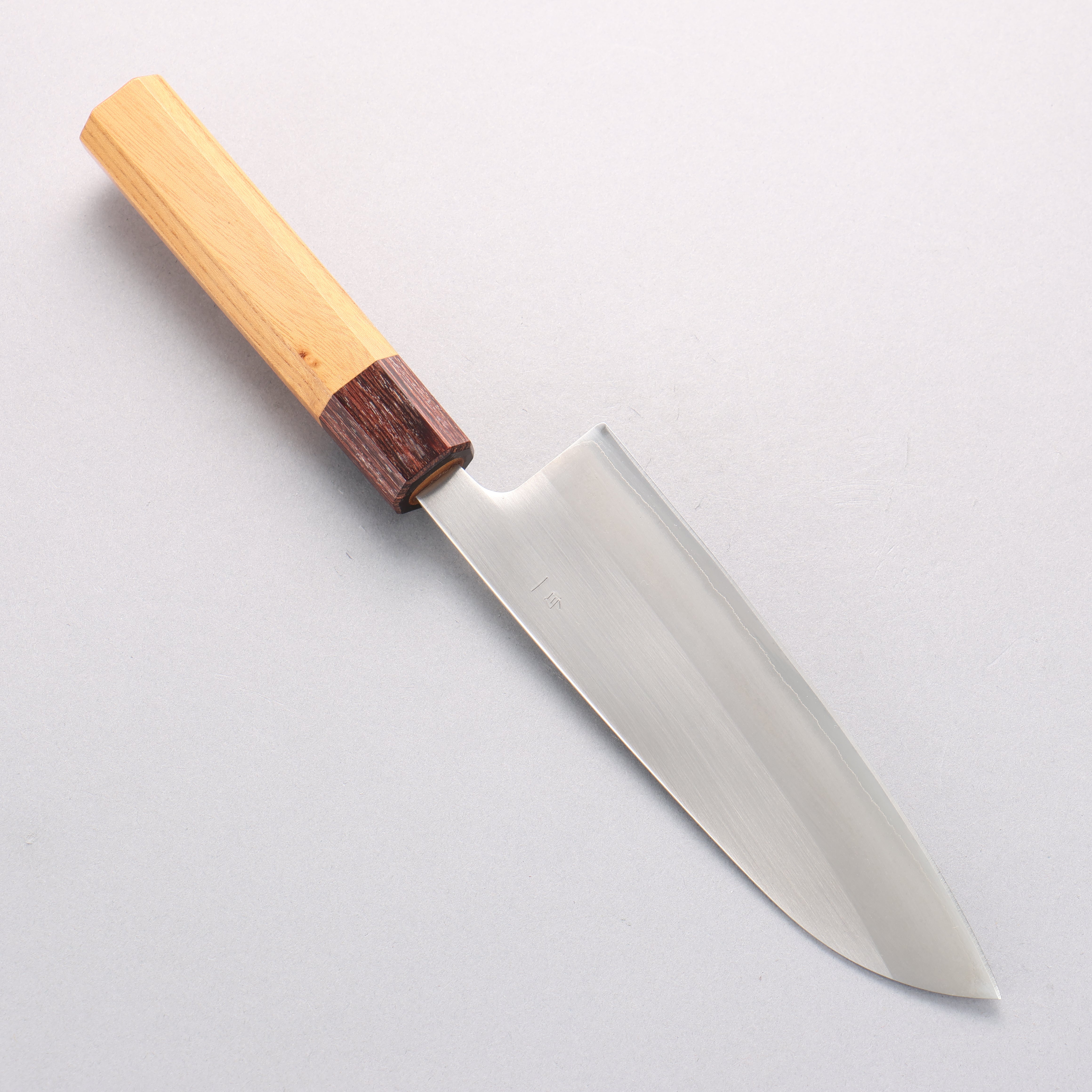 Oul White Steel No.1 Santoku 165mm Keyaki (Japanese Elm) Handle - Japanny - Best Japanese Knife