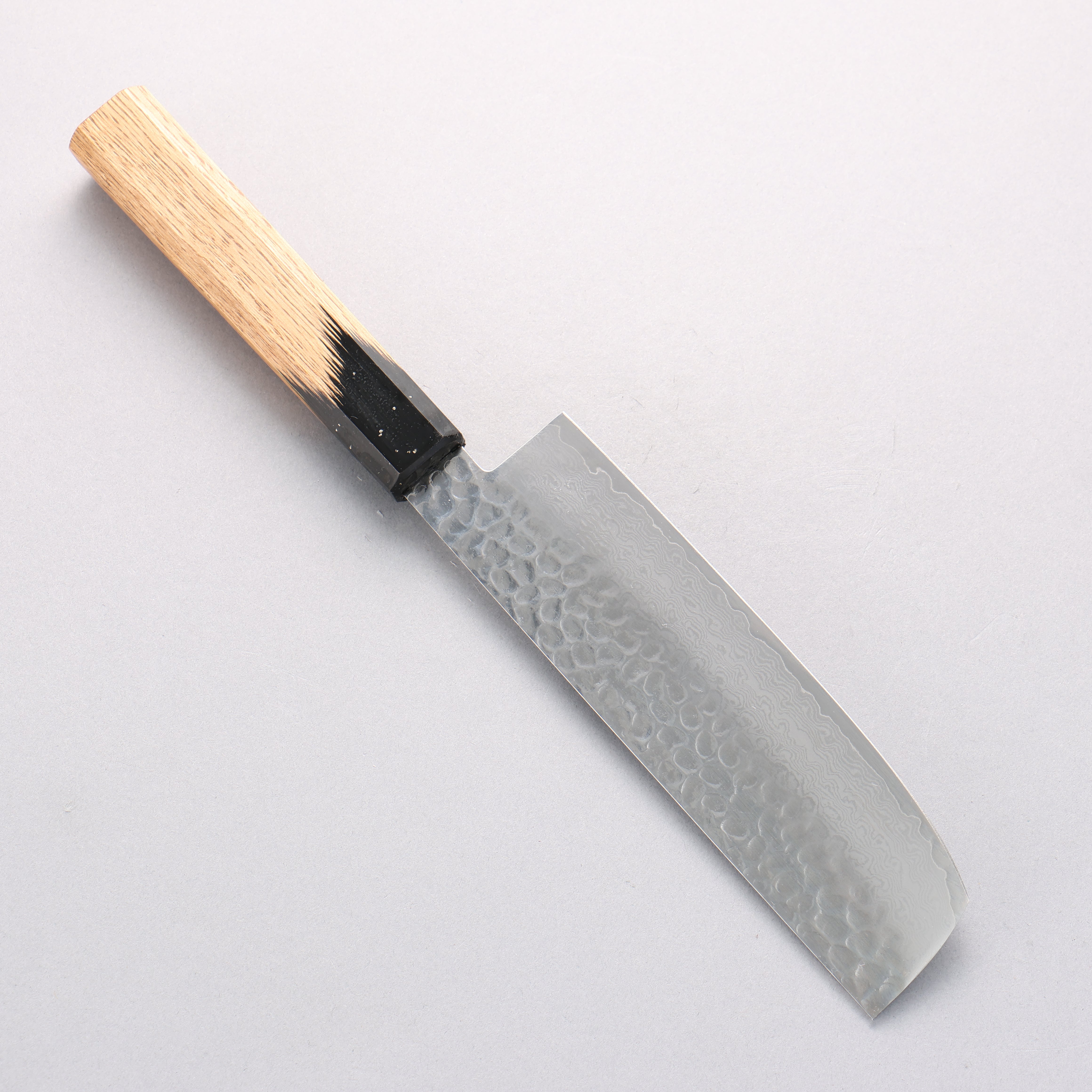 Sakai Takayuki VG10 33 Layer Damascus Nakiri 160mm Live oak Lacquered (Kokushin) Handle - Japanny - Best Japanese Knife