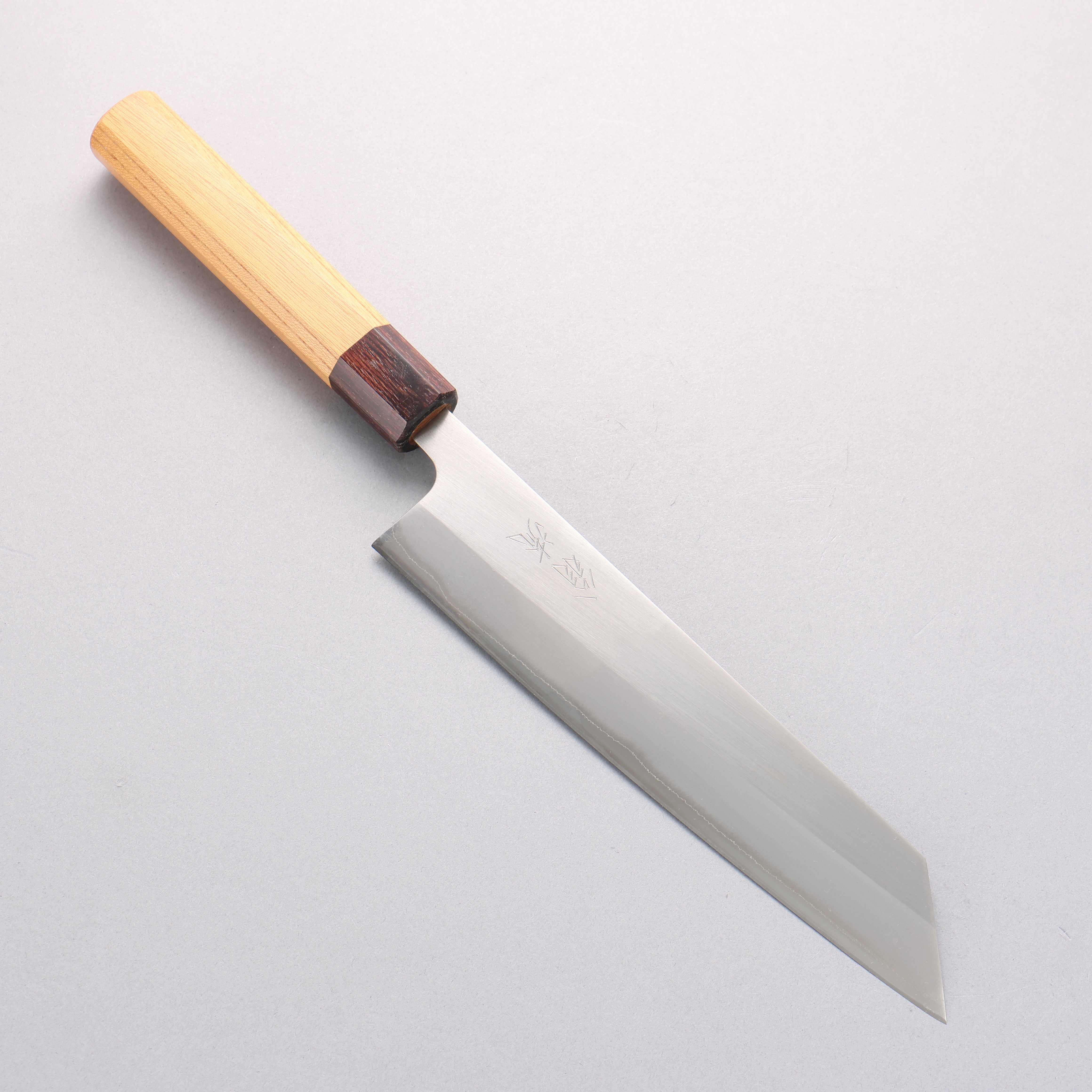 Oul White Steel No.1 Kiritsuke Gyuto 210mm Keyaki (Japanese Elm) Handle - Japanny - Best Japanese Knife