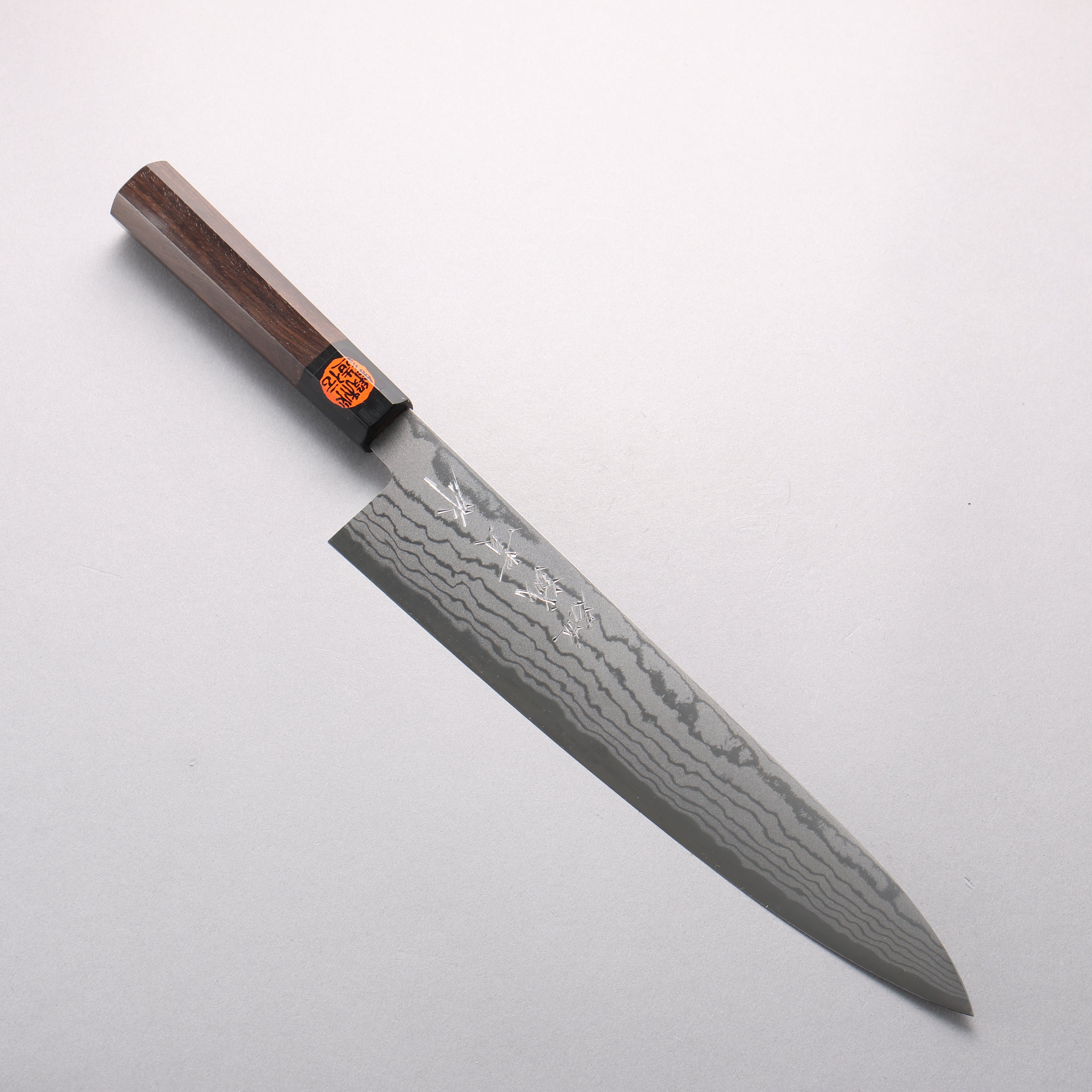 Shigeki Tanaka Blue Steel No.2 Damascus Gyuto 270mm Walnut Handle - Japanny - Best Japanese Knife