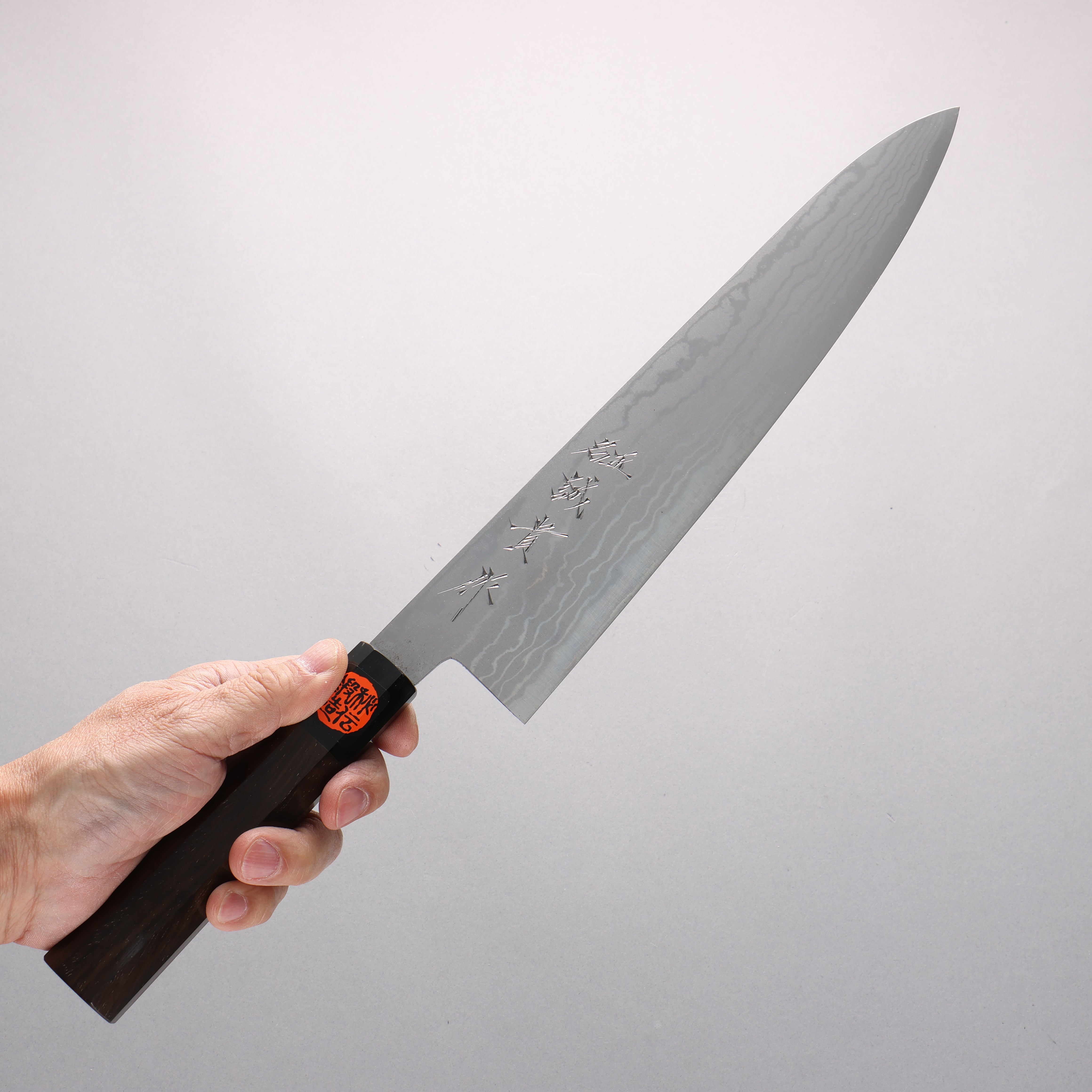 Shigeki Tanaka Blue Steel No.2 Damascus Gyuto 270mm Walnut Handle - Japanny - Best Japanese Knife
