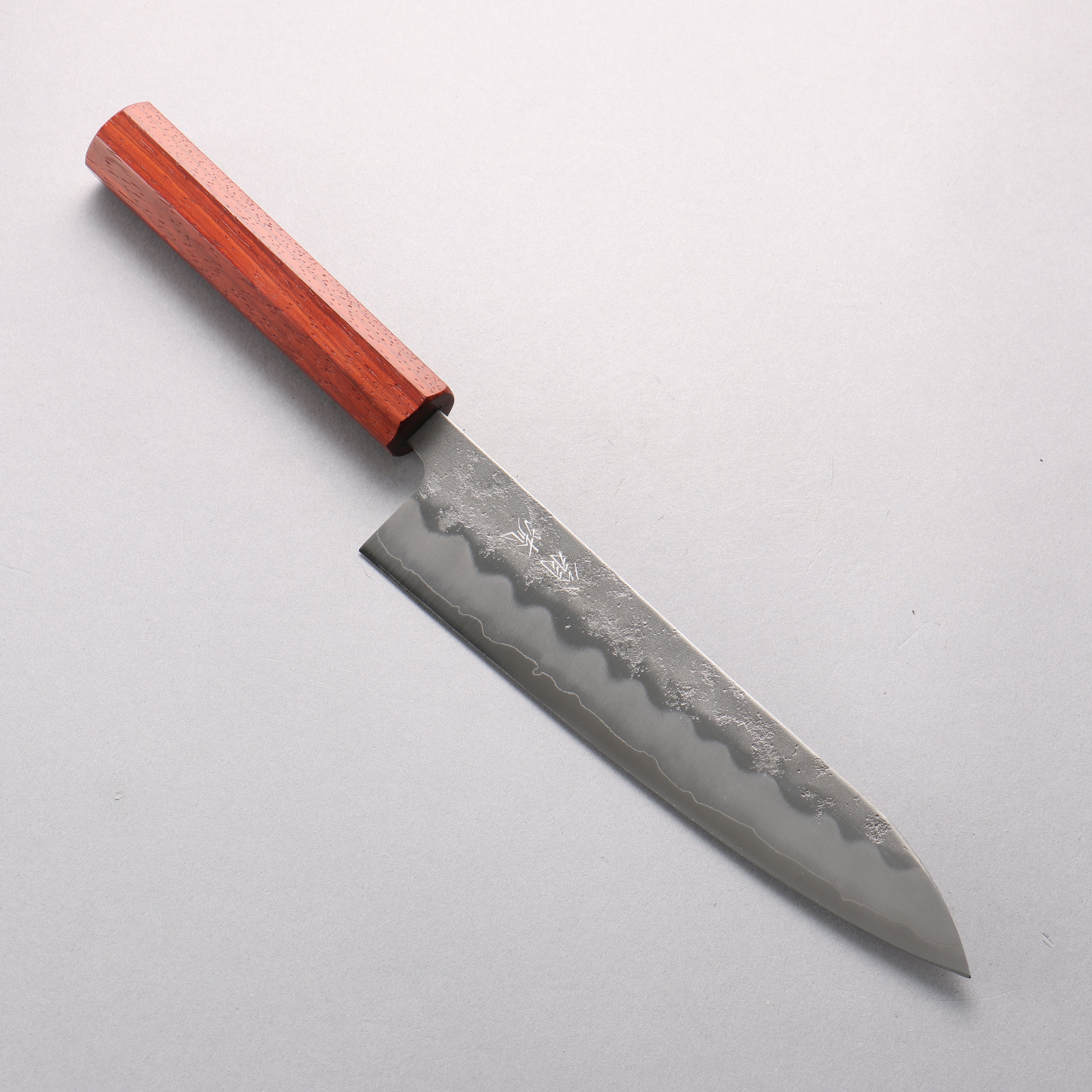 Oul Silver Steel No.3 Nashiji Gyuto 210mm Padoauk Handle - Japanny - Best Japanese Knife