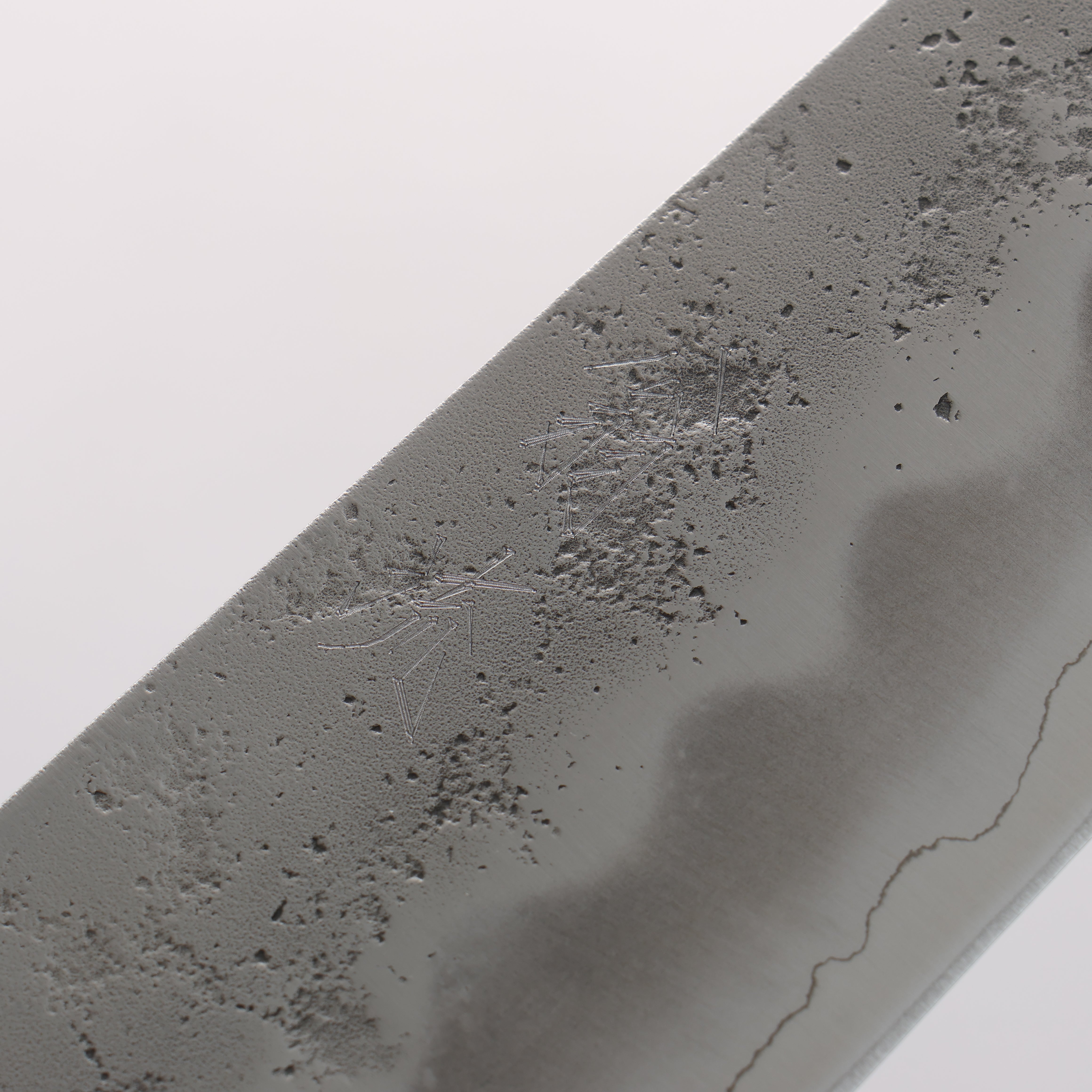 Oul Silver Steel No.3 Nashiji Gyuto 210mm Burnt Oak Handle - Japanny - Best Japanese Knife