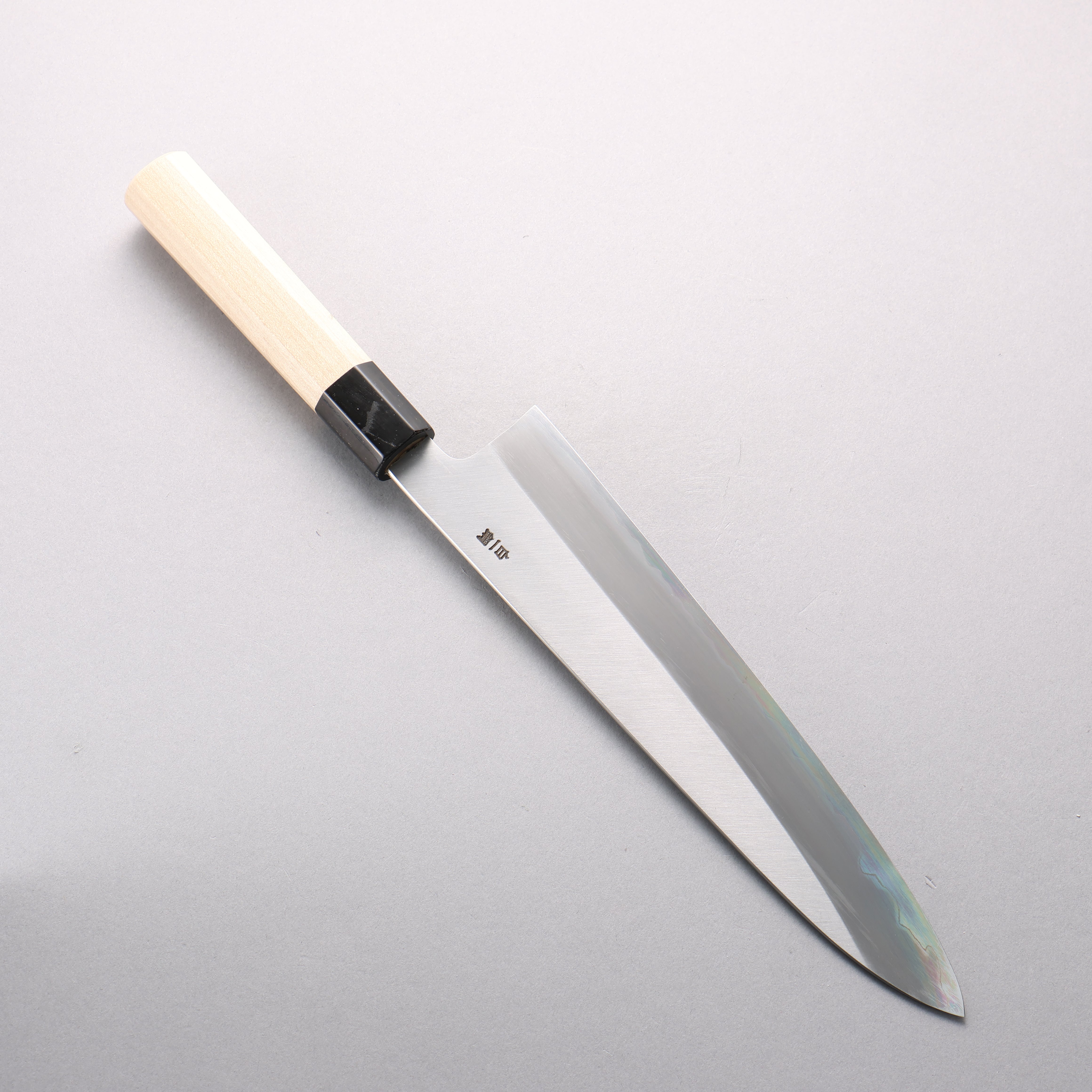 Sakai Kikumori White Steel No.1 Gyuto 240mm Magnolia (Ferrule: Water Buffalo Horn) Handle - Japanny - Best Japanese Knife