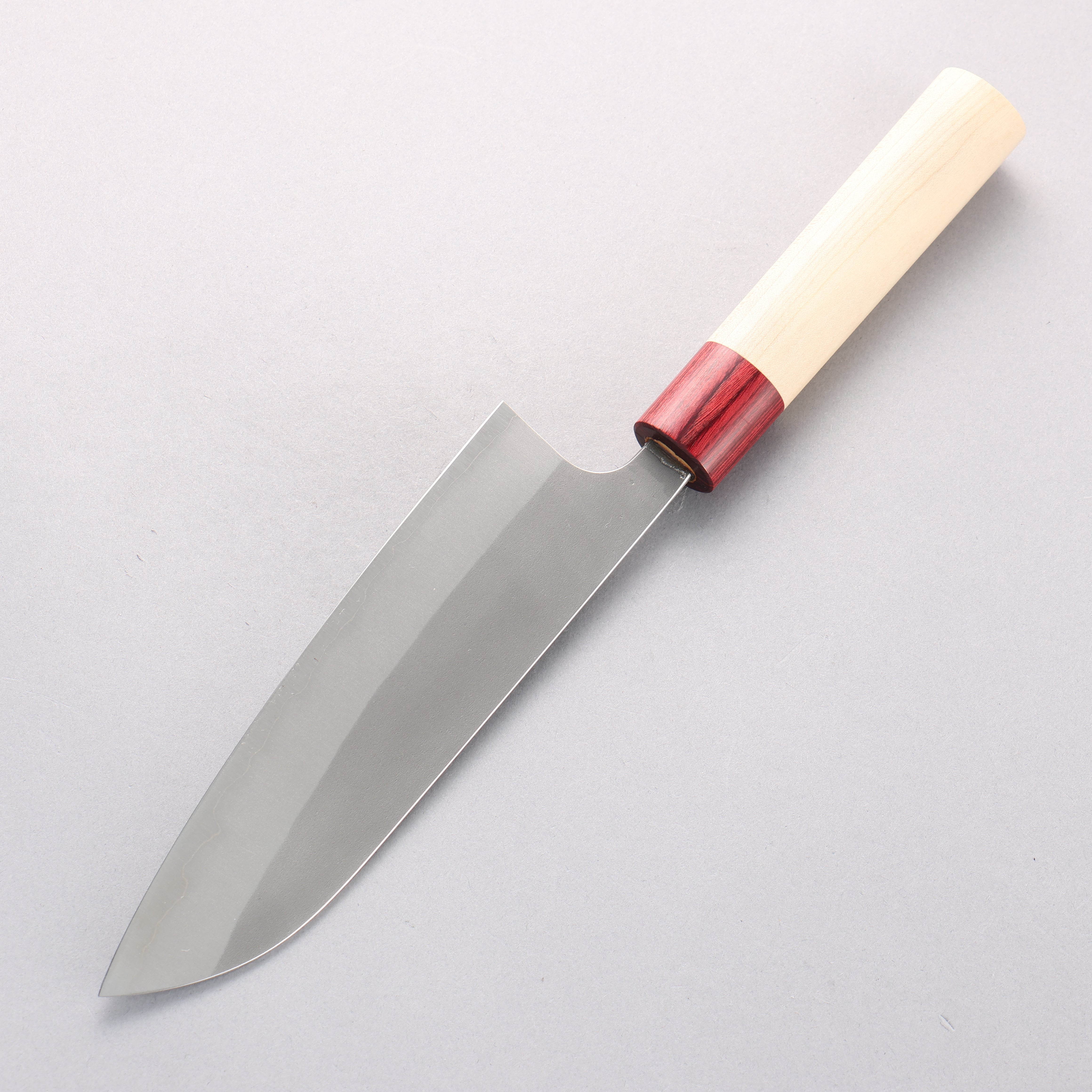 Masakage Yuki White Steel No.2 Nashiji Santoku 165mm Magnolia Handle - Japanny - Best Japanese Knife