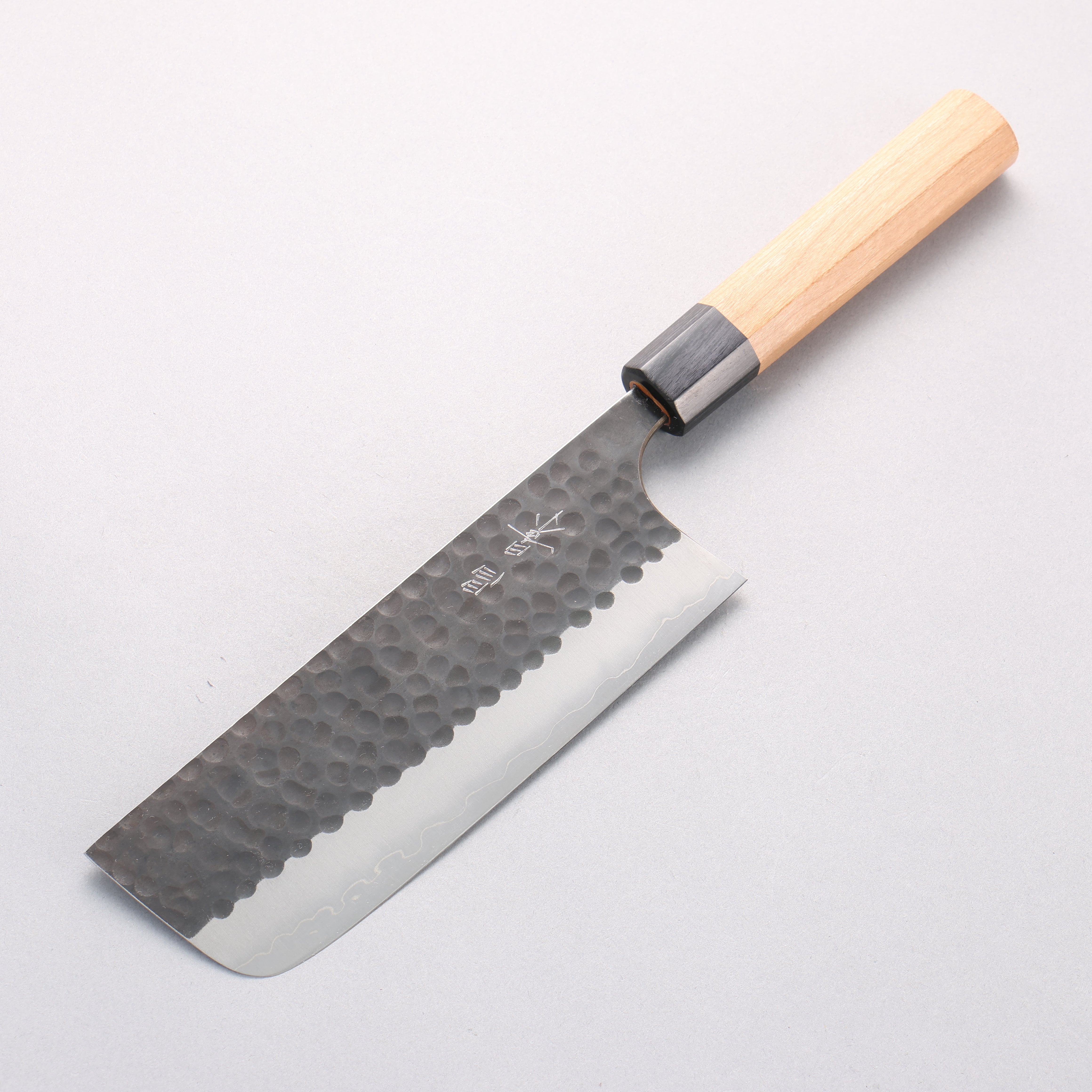 Masakage Koishi Blue Super Black Finished Nakiri 165mm American Cherry Handle - Japanny - Best Japanese Knife