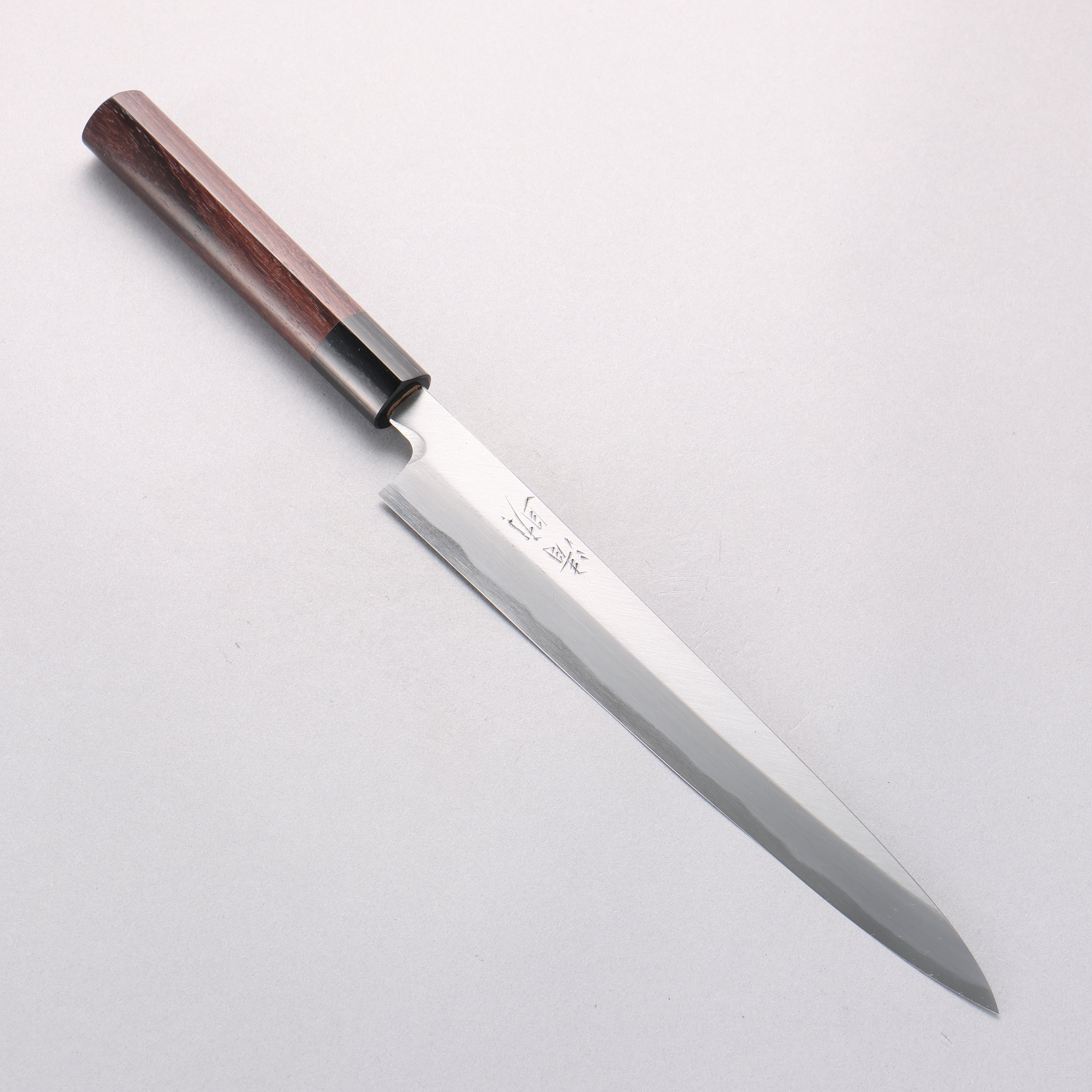 Seisuke Blue Steel Kasumitogi Yanagiba 240mm Rosewood Handle - Japanny - Best Japanese Knife