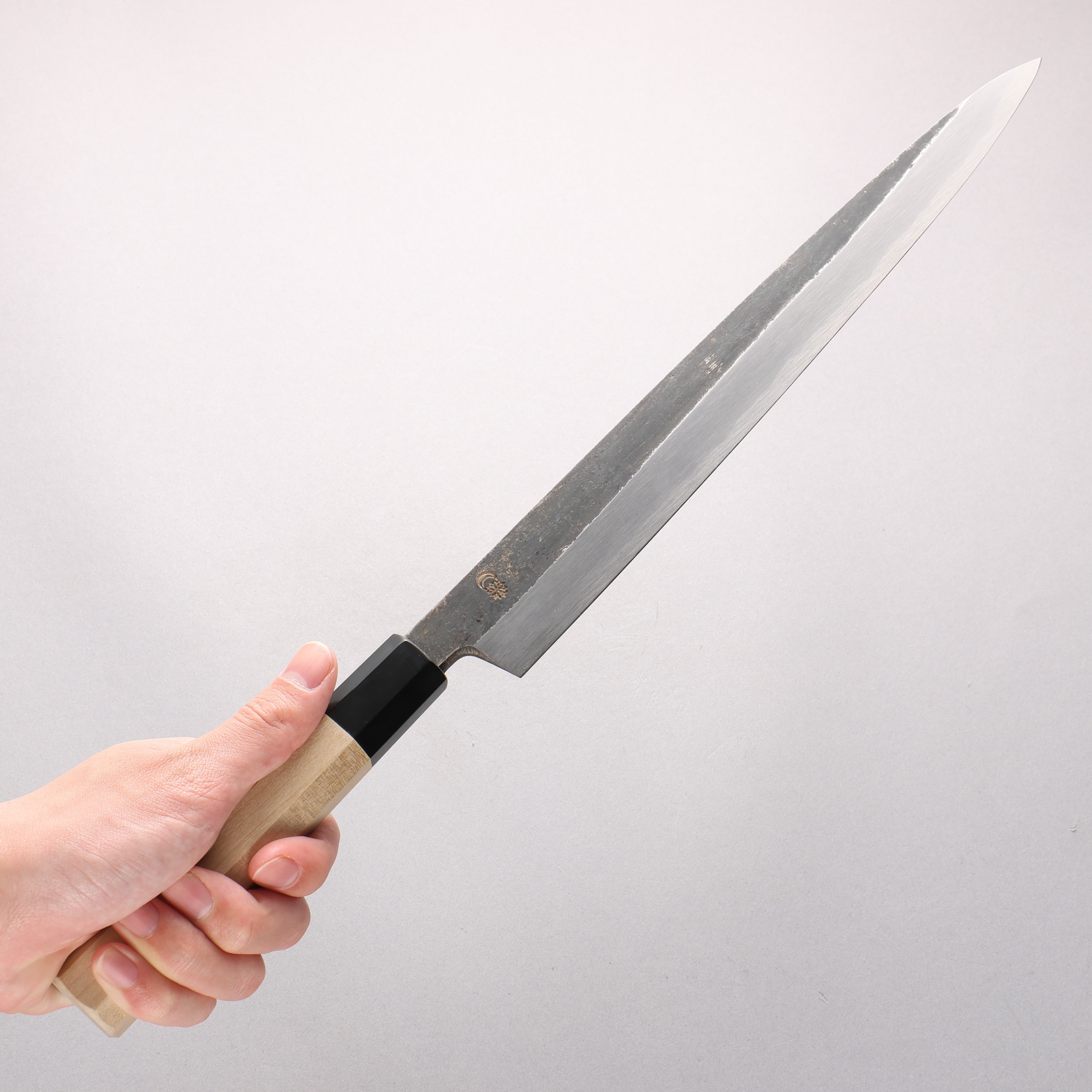 Kikuzuki White Steel No.2 Kurouchi Yanagiba 300mm Magnolia Handle - Japanny - Best Japanese Knife