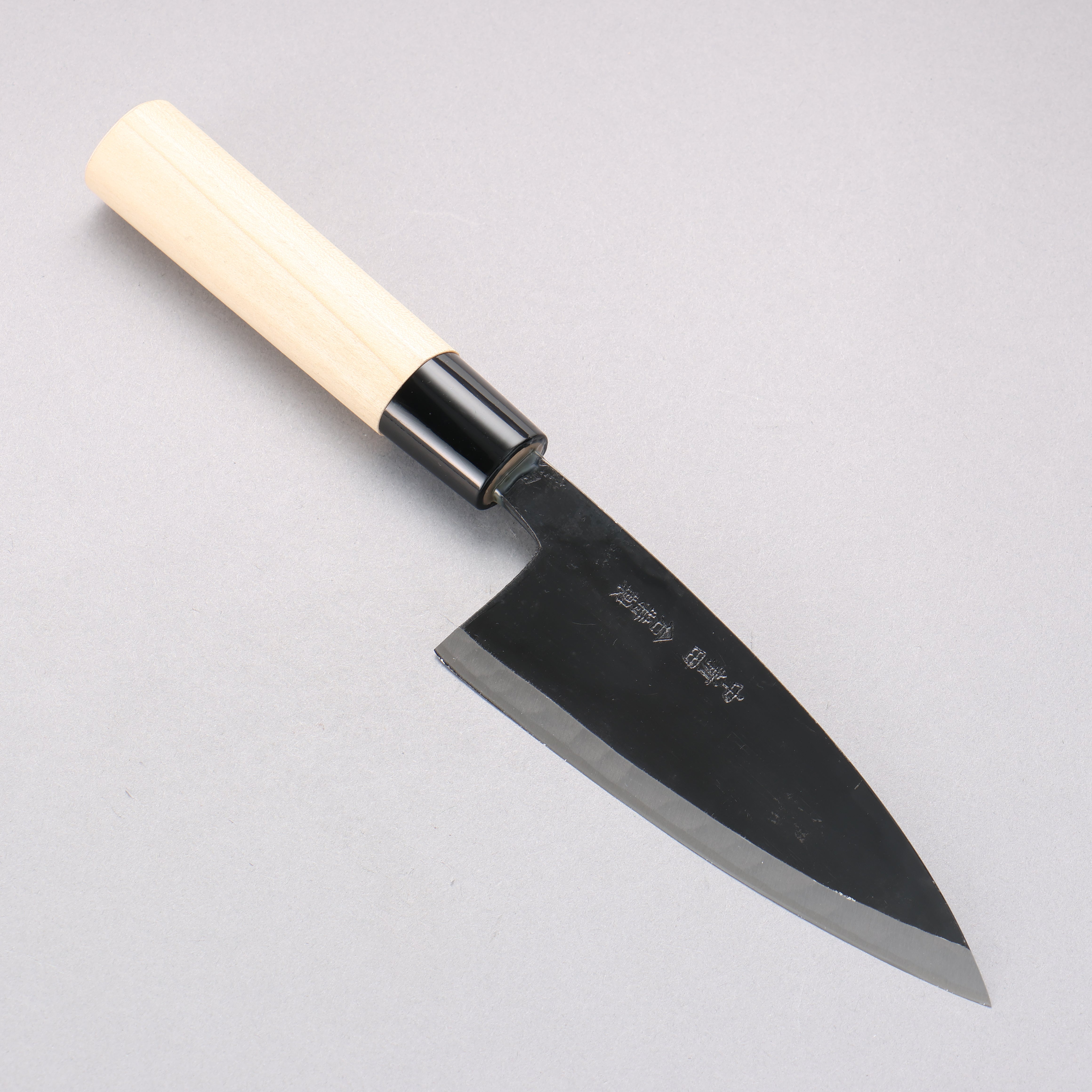 Nakaniida White Steel No.2 Black Deba 135mm Magnolia Handle - Japanny - Best Japanese Knife