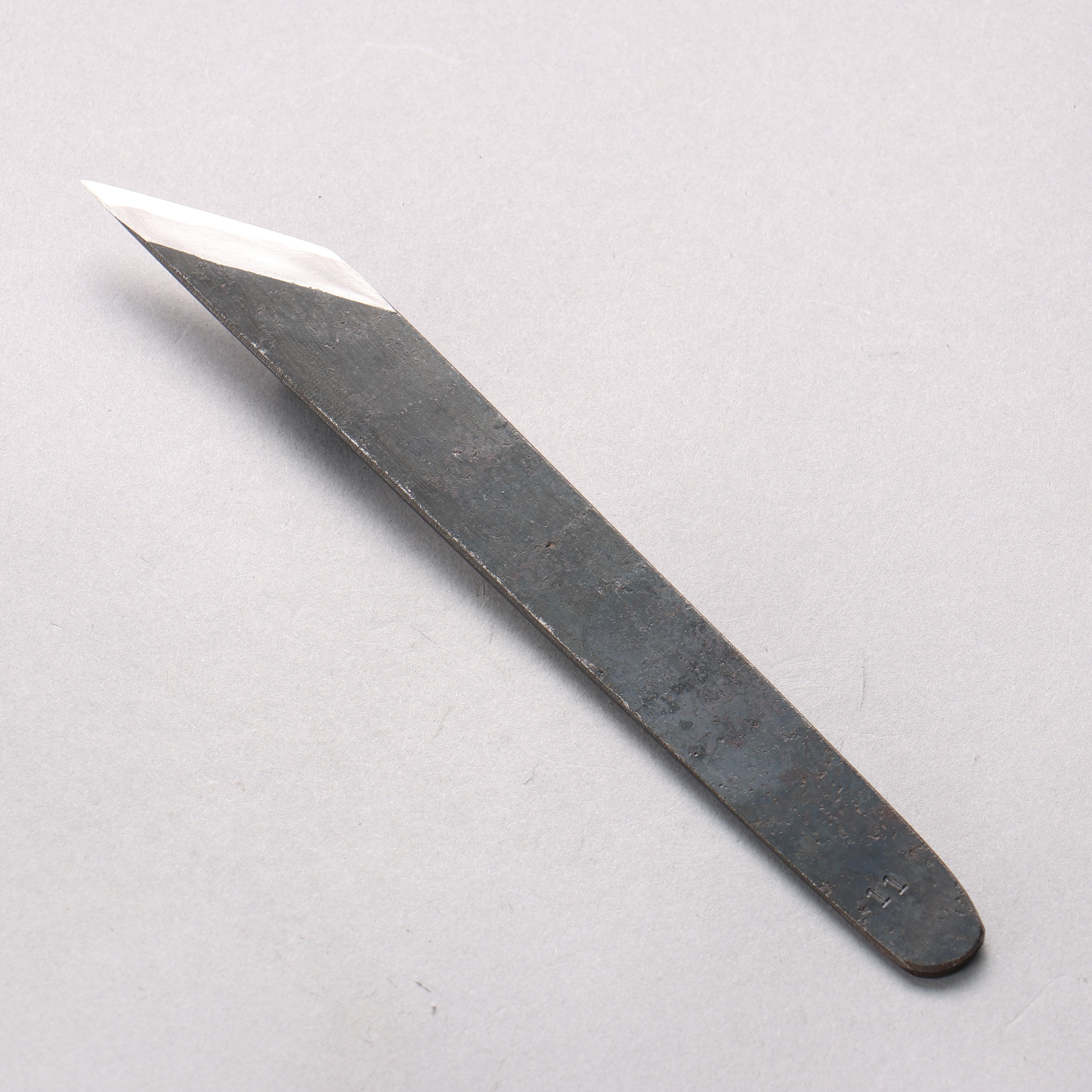 Minamoto Akitada Blue Steel Black Finished Kiridashi 21.6mm - Japanny - Best Japanese Knife