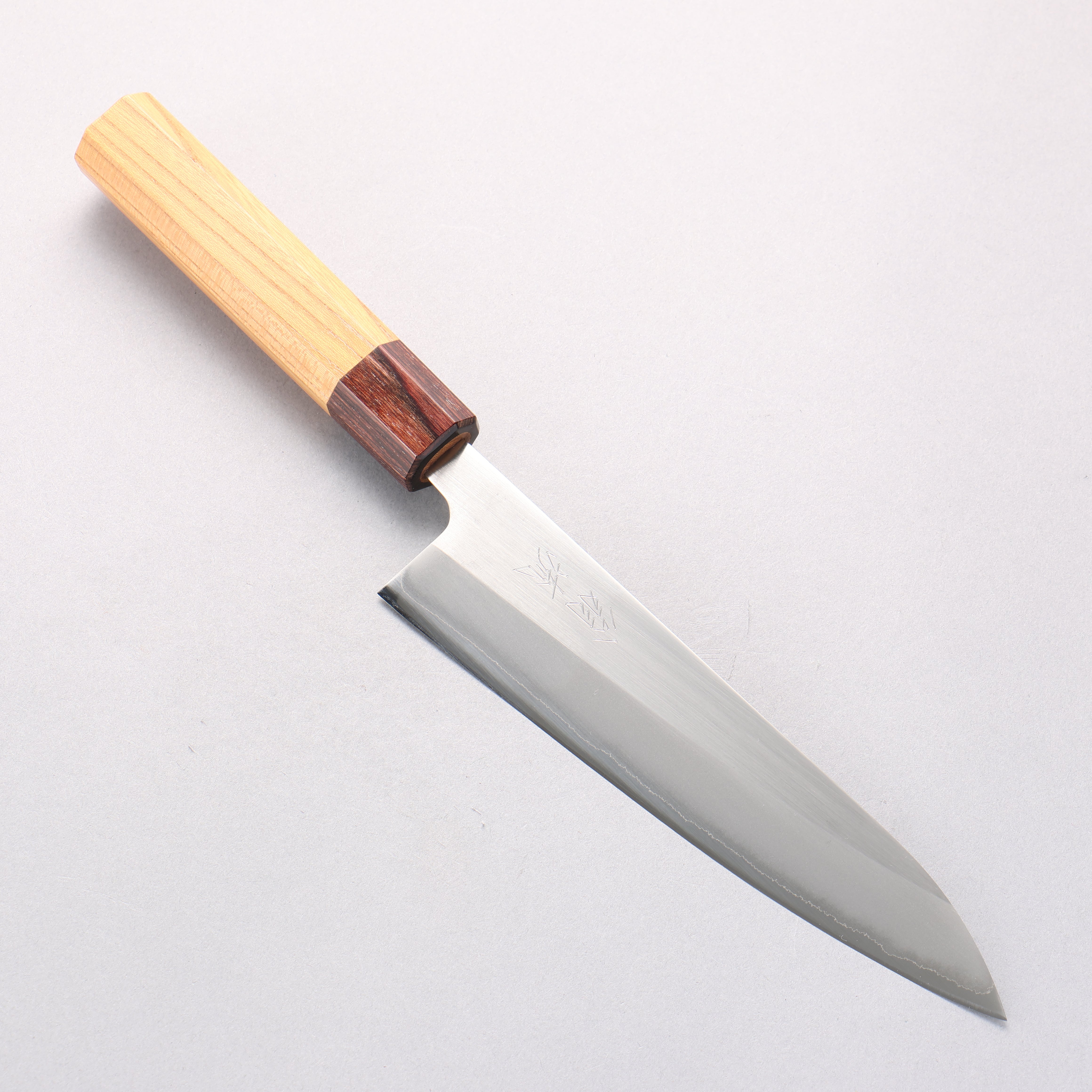 Oul White Steel No.1 Gyuto 180mm Keyaki (Japanese Elm) Handle - Japanny - Best Japanese Knife