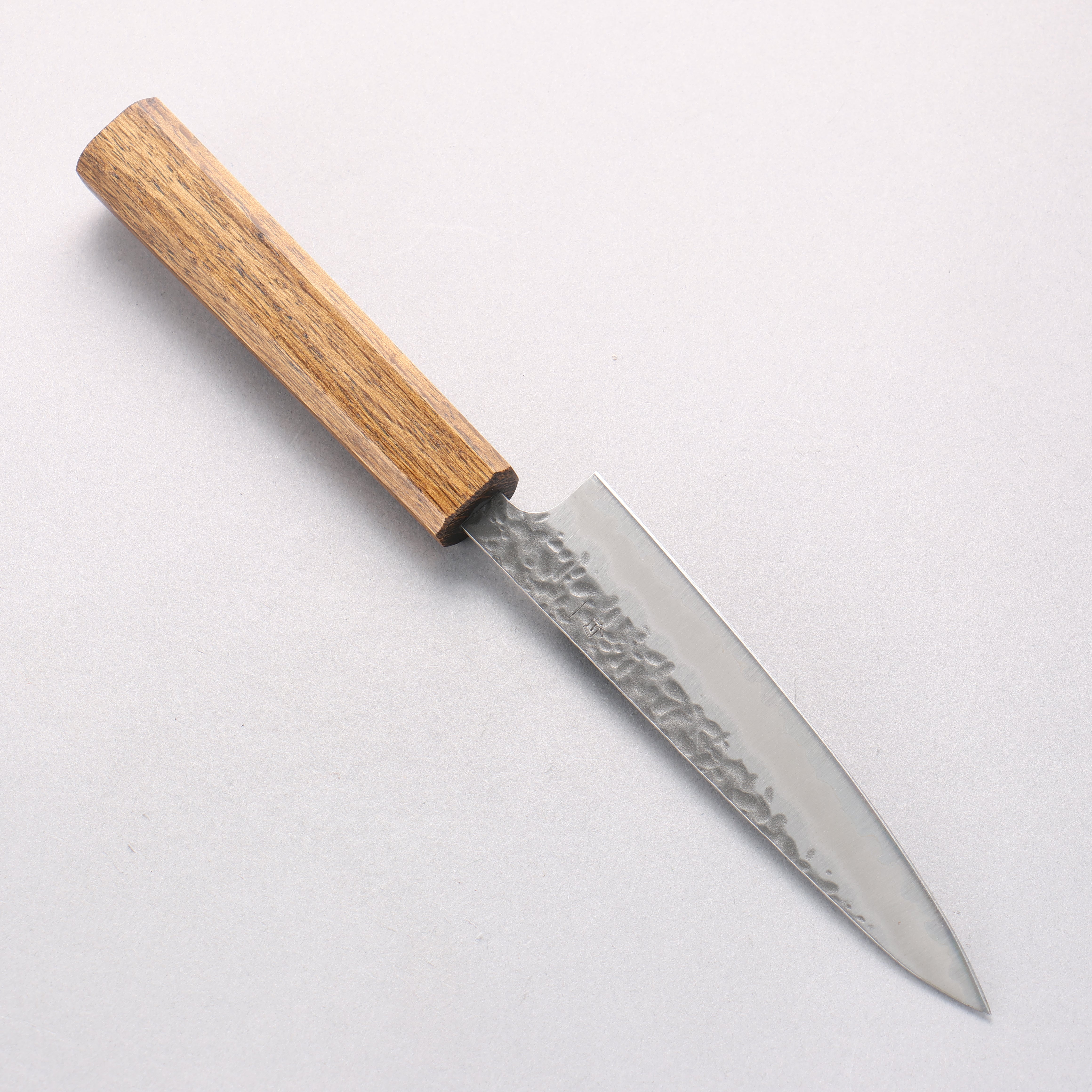Oul White Steel No.1 Hammered Petty-Utility 135mm Oak Handle - Japanny - Best Japanese Knife