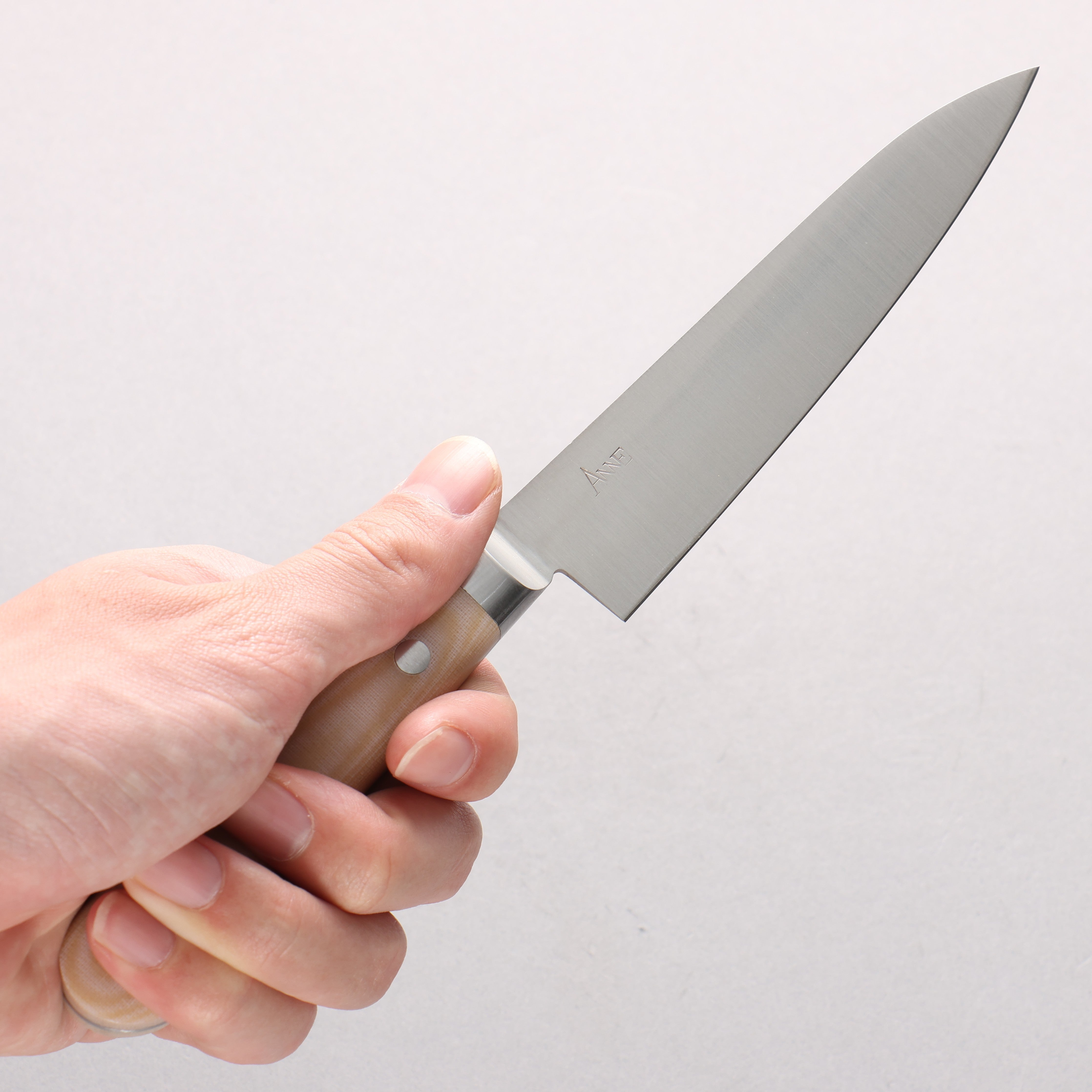 Anne Stainless Steel Petty-Utility 120mm Micarta Handle - Japanny - Best Japanese Knife