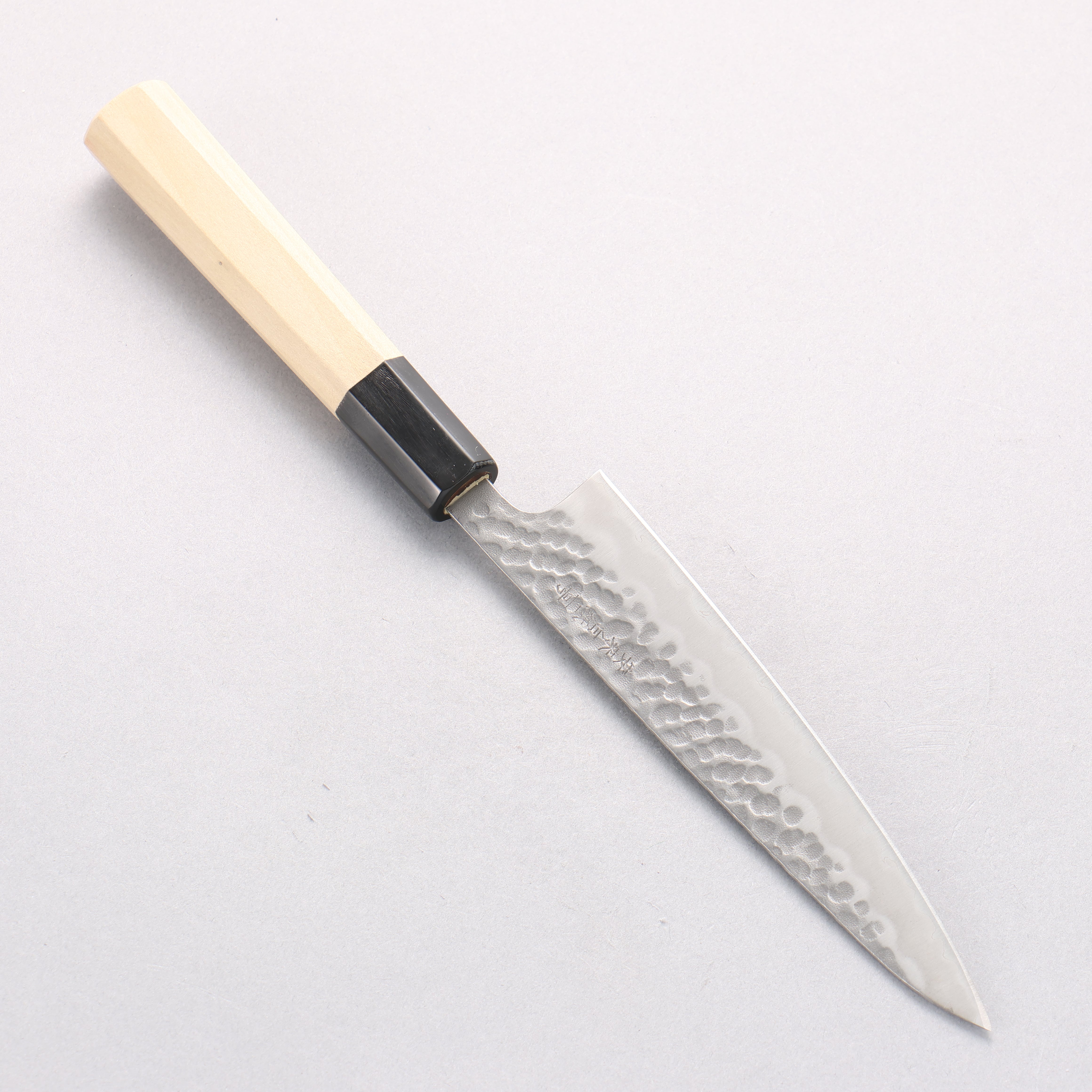 Oul White Steel No.2 Hammered Petty-Utility 135mm Magnolia Handle - Japanny - Best Japanese Knife