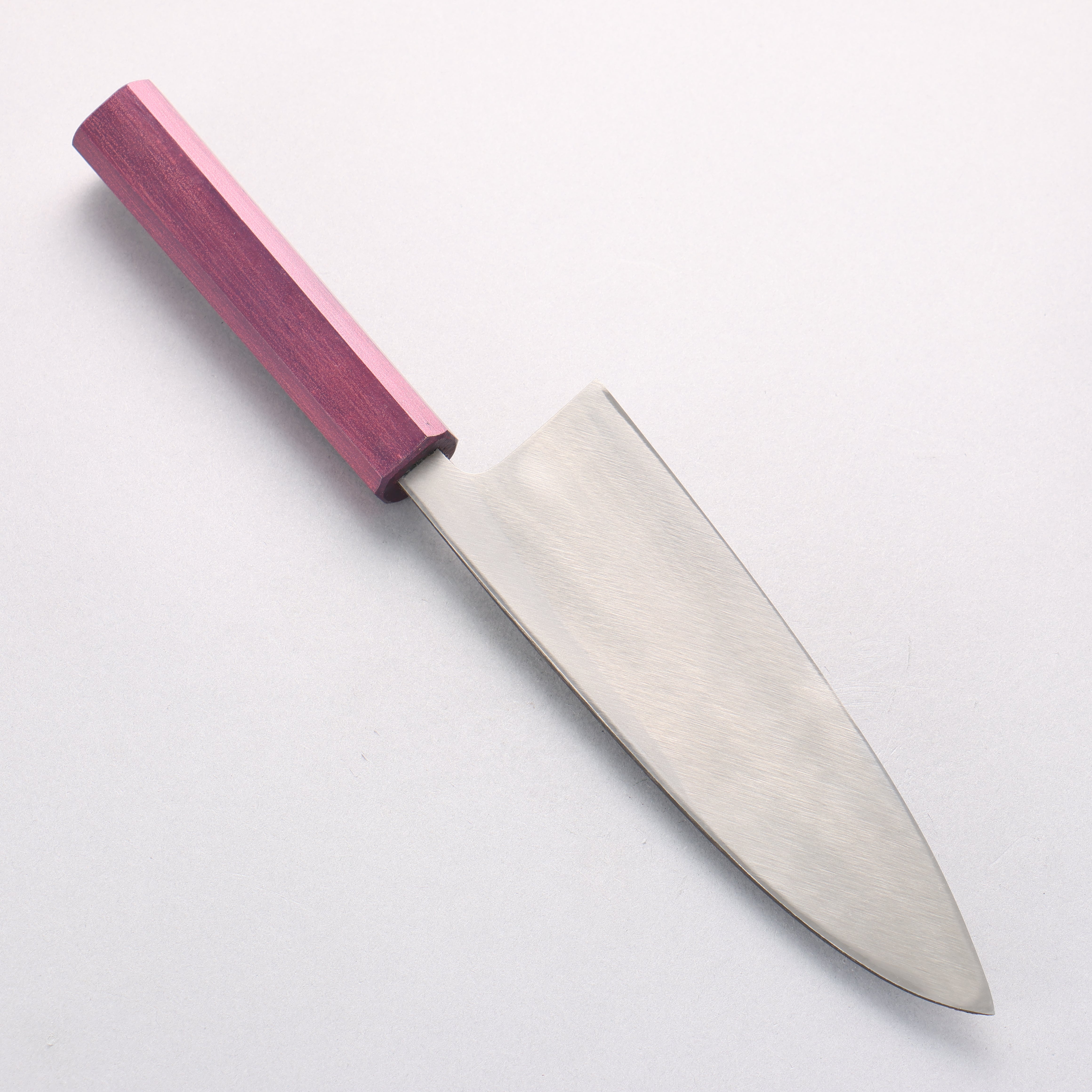 Seisuke White Steel No.2 Kurouchi Deba 180mm Purple Lacquered Handle - Japanny - Best Japanese Knife