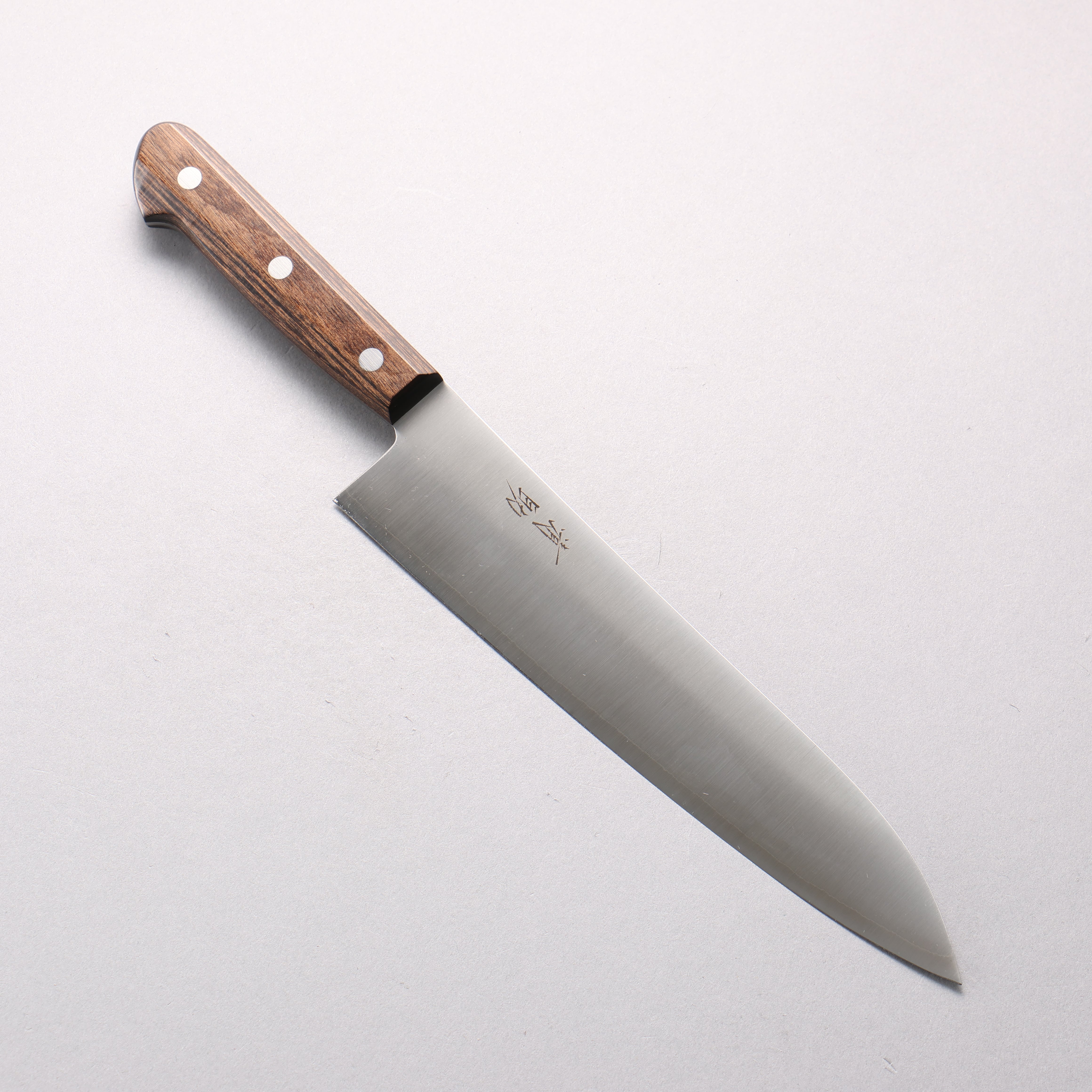 Seisuke SLD Migaki Polish Finish Gyuto 210mm Brown Pakka wood Handle - Japanny - Best Japanese Knife