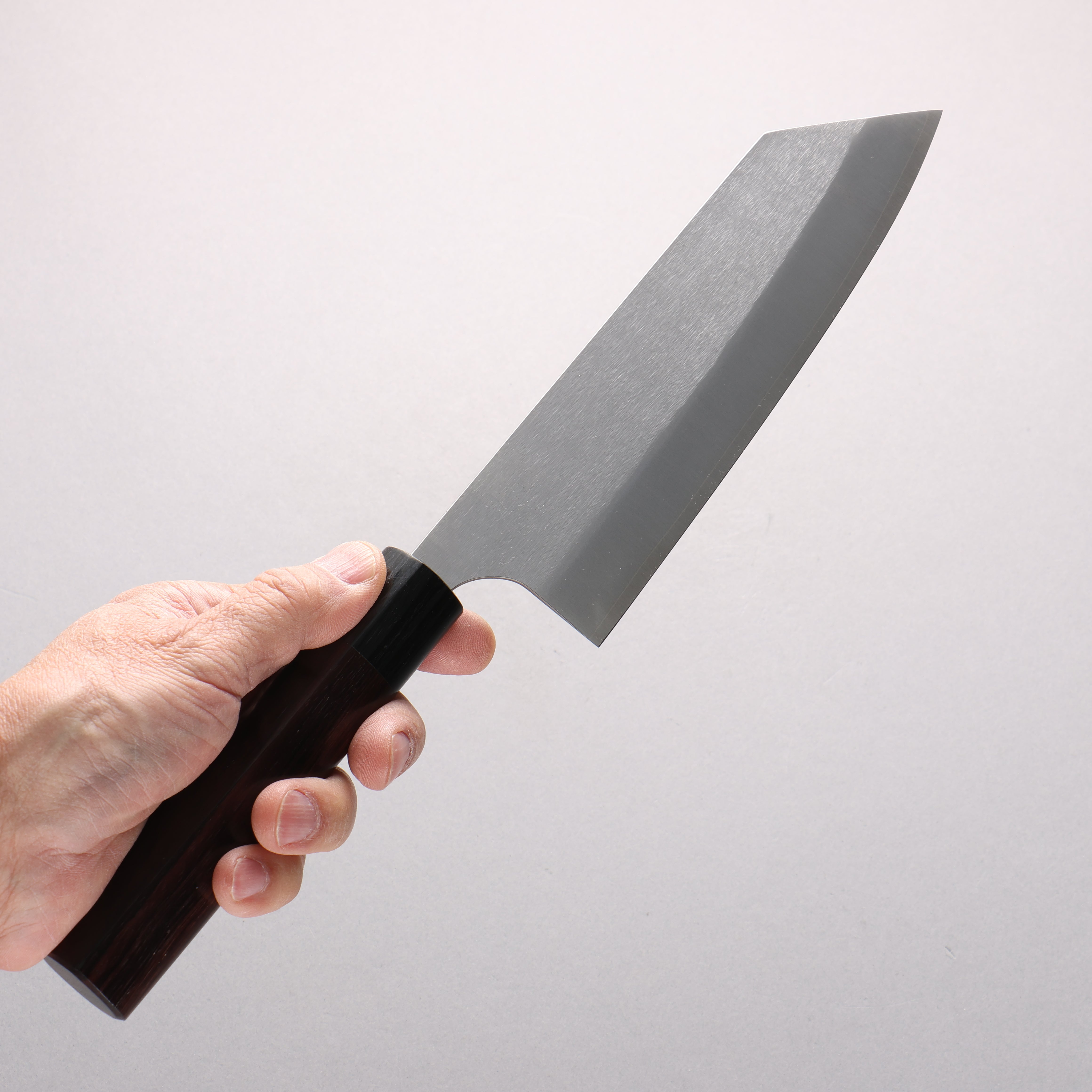 Shungo Ogata SG2 Vertical and Horizontal Hairlines Bunka 180mm Rosewood Handle - Japanny - Best Japanese Knife