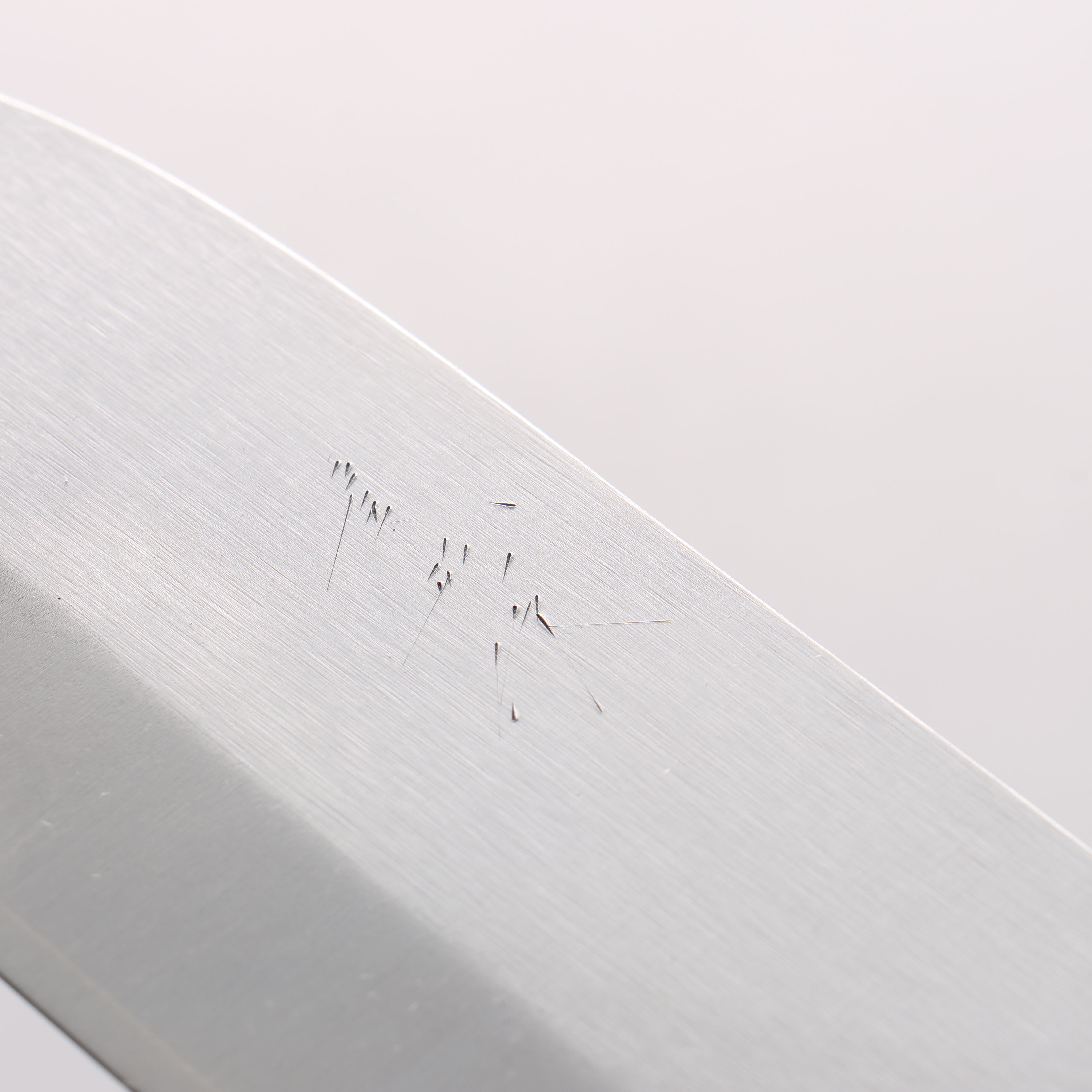 Shungo Ogata SG2 Vertical and Horizontal Hairlines Santoku(Maru) 150mm Rosewood Handle - Japanny - Best Japanese Knife
