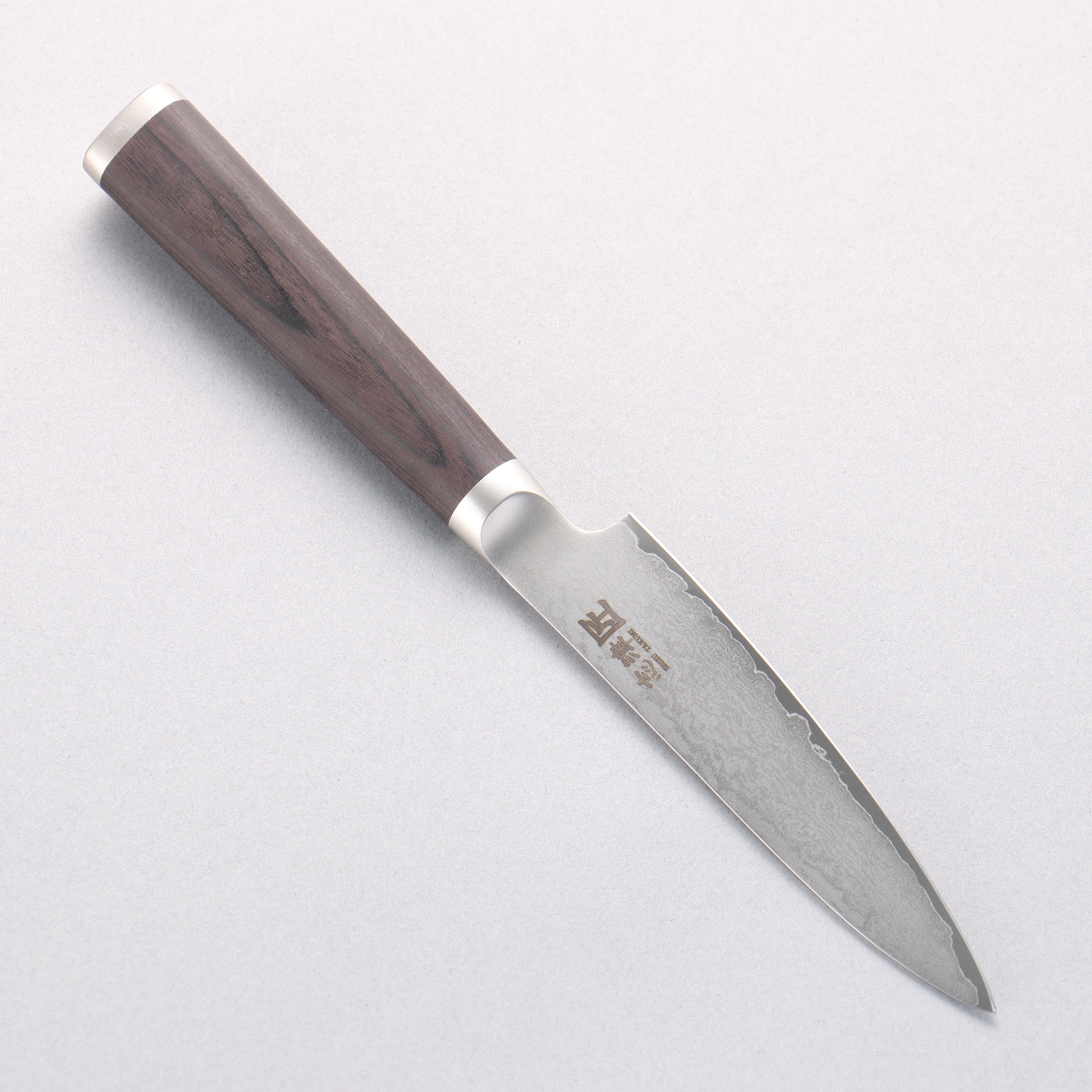 Miyako AUS8 33 Layer Damascus Petty-Utility 110mm - Japanny - Best Japanese Knife