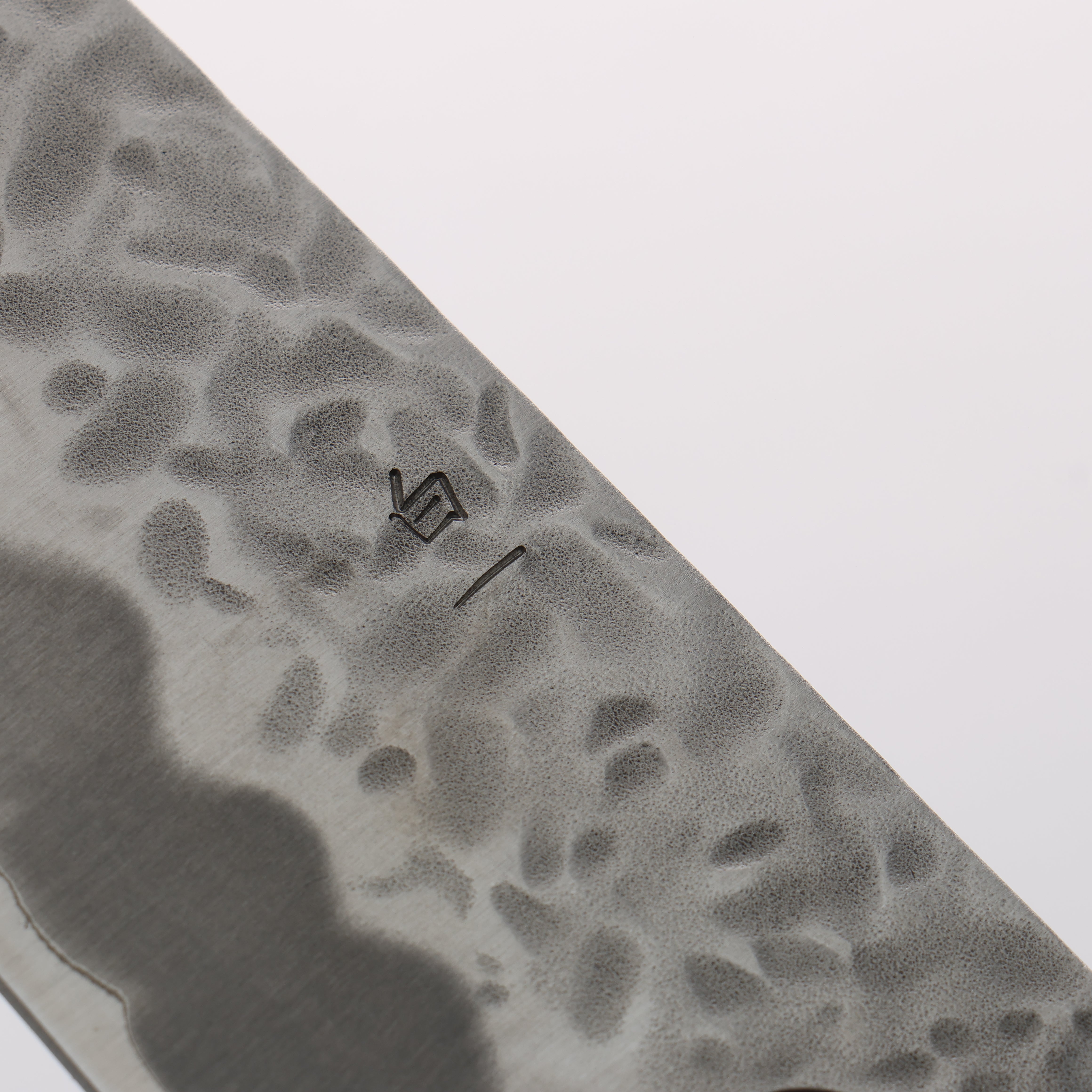 Oul White Steel No.1 Hammered Gyuto 210mm Oak Handle - Japanny - Best Japanese Knife