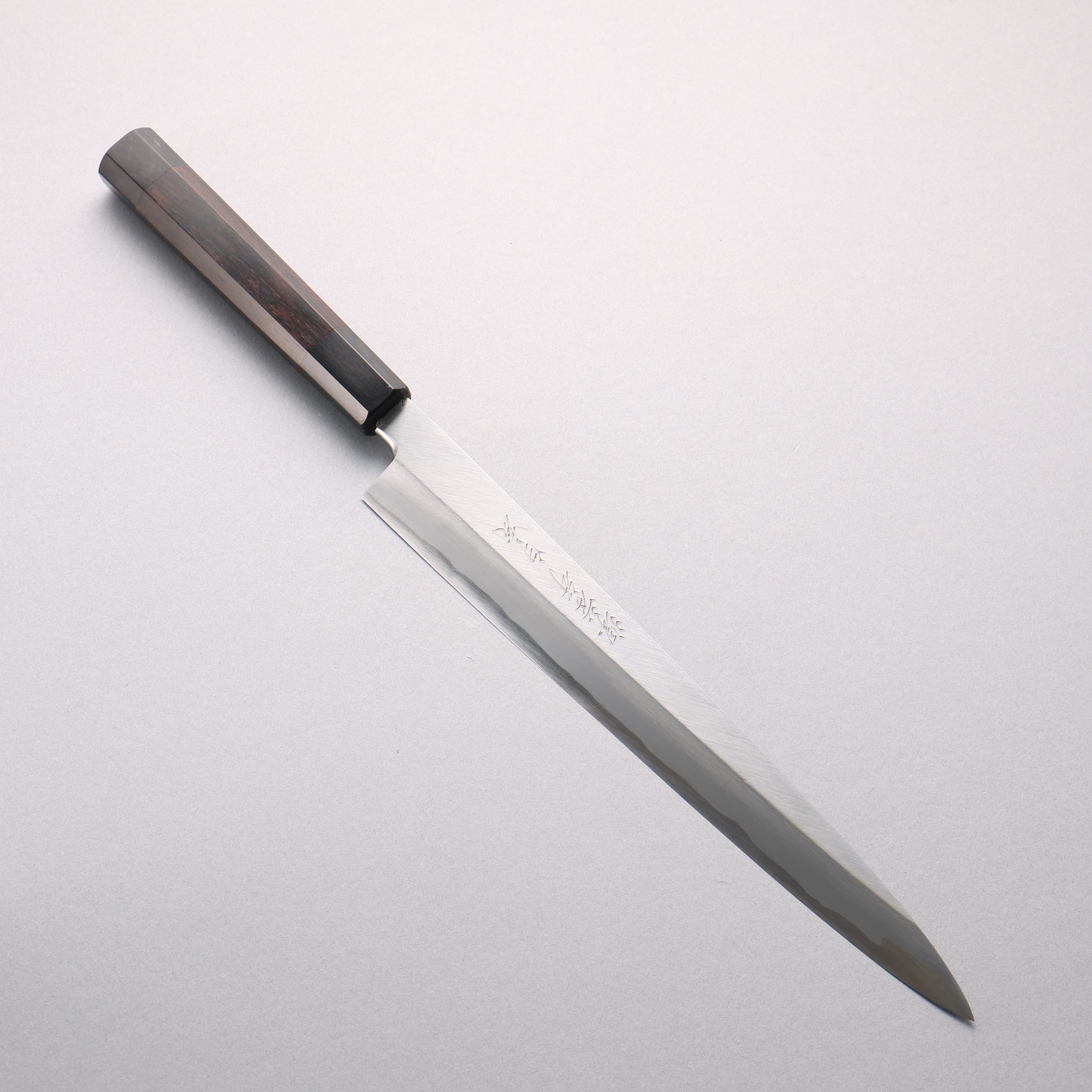 Sakai Takayuki Byakko White Steel No.1 Yanagiba Ebony Wood Handle with Sheath - Japanny - Best Japanese Knife