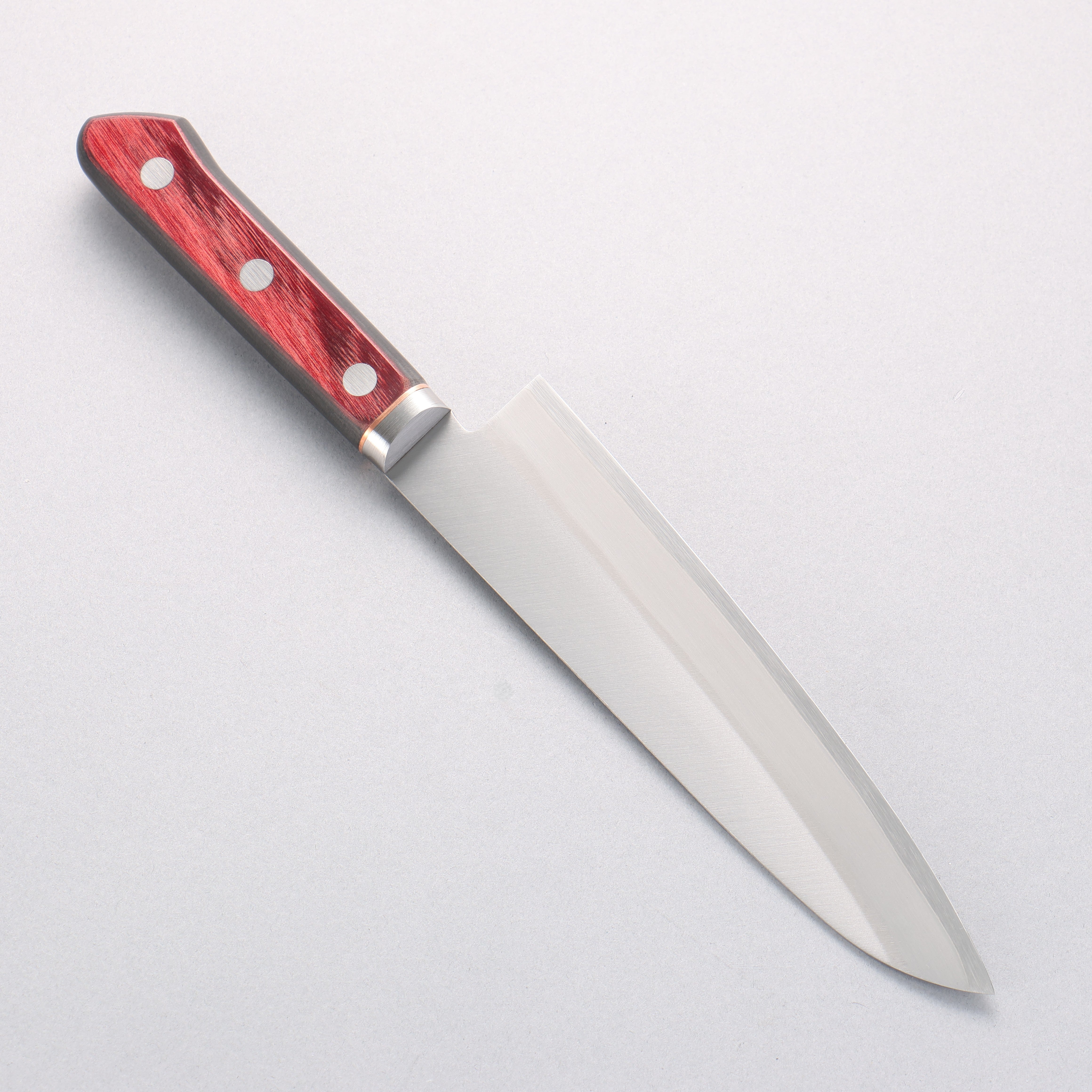 Seisuke Blue Super Migaki Finished Gyuto 180mm Red and Black Pakka wood Handle - Japanny - Best Japanese Knife
