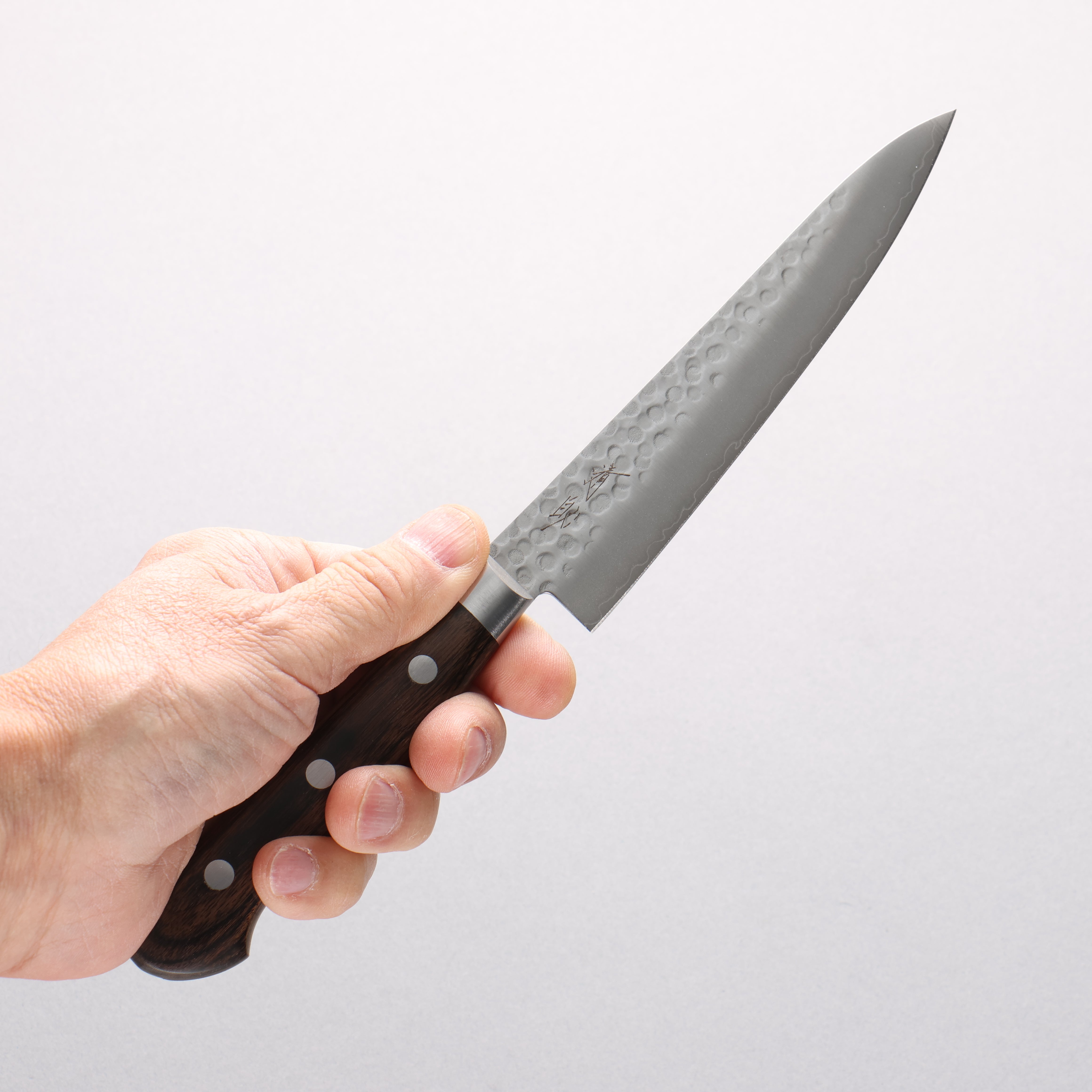 Seisuke VG10 Hammered Petty-Utility 135mm Zebrawood Handle - Japanny - Best Japanese Knife