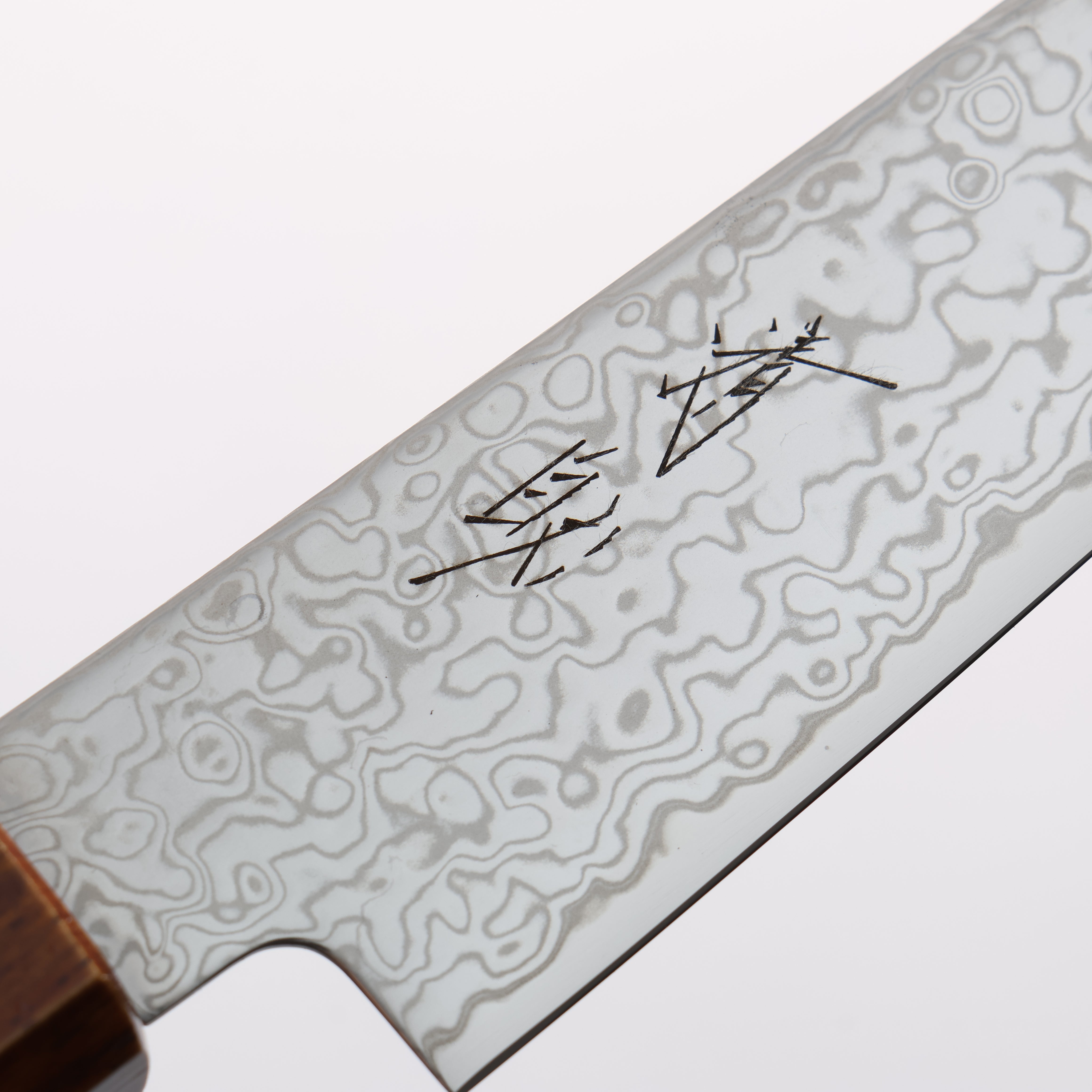 Seisuke SG2 Damascus Migaki Finished Petty-Utility 150mm Burnt Oak (Lacquered) Handle - Japanny - Best Japanese Knife