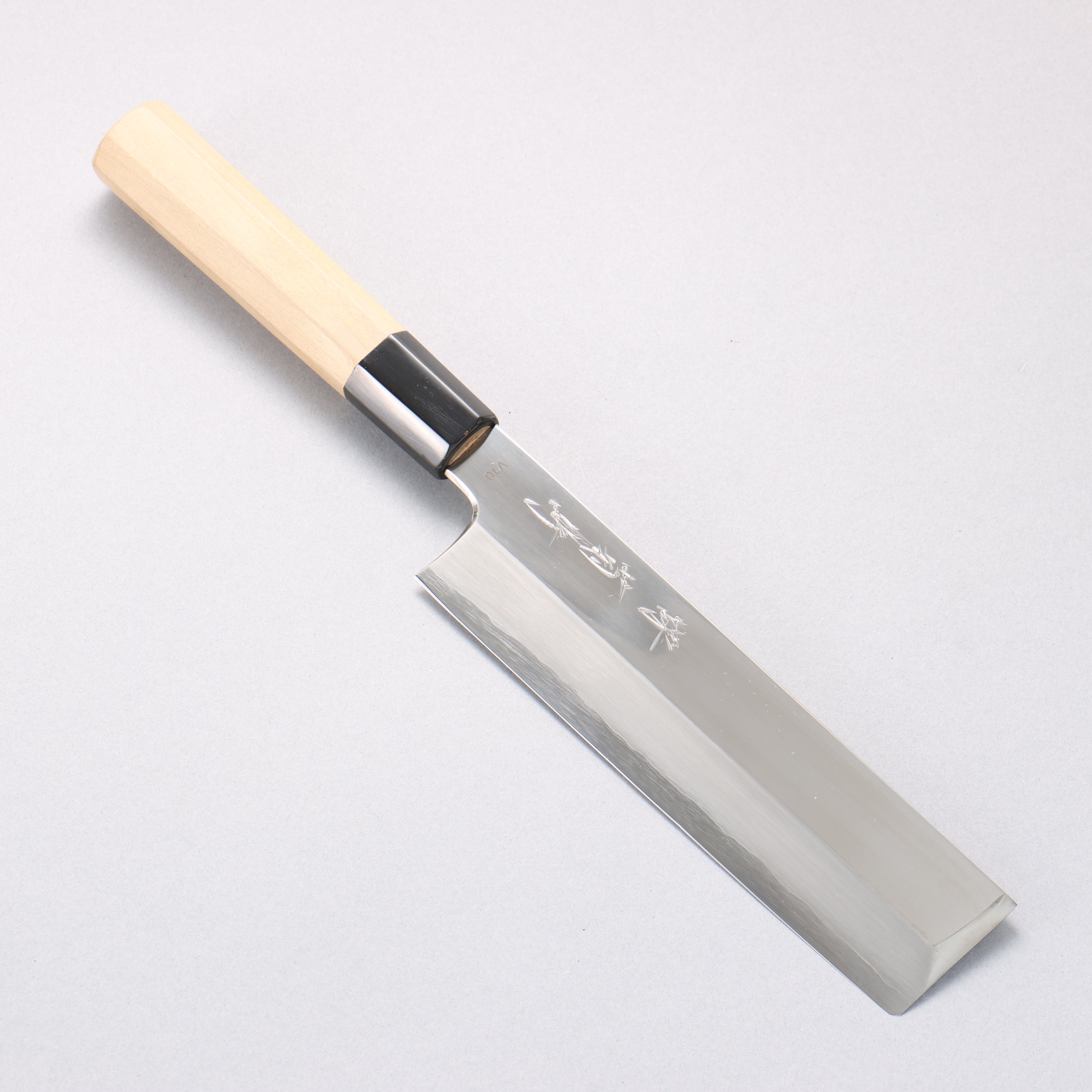 Kikumori VG10 Mirrored Finish Usuba Japanese Chef Knife 180mm - Japanny - Best Japanese Knife