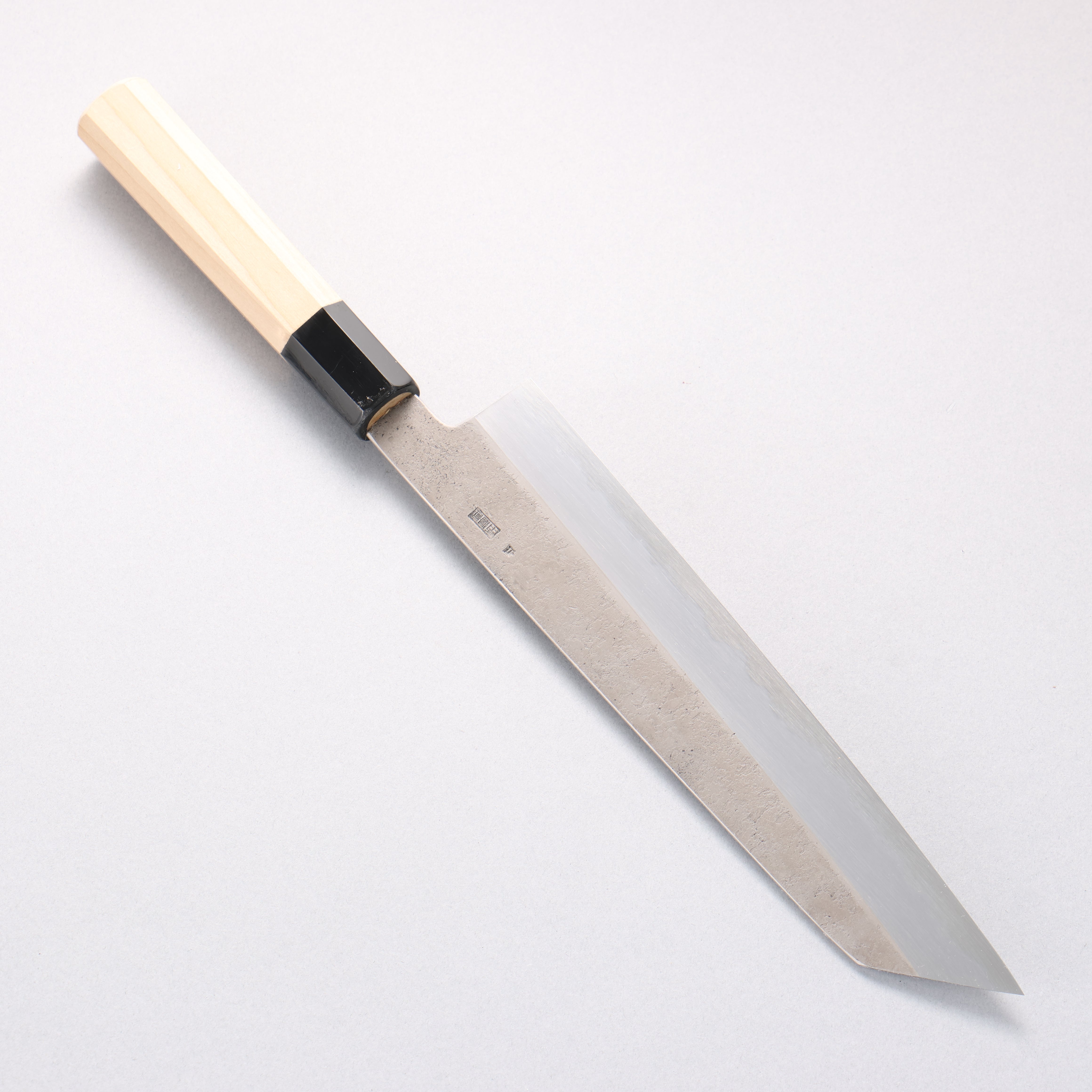 Kikuzuki White Steel No.2 Nashiji Kiritsuke Gyuto 240mm Magnolia Handle - Japanny - Best Japanese Knife