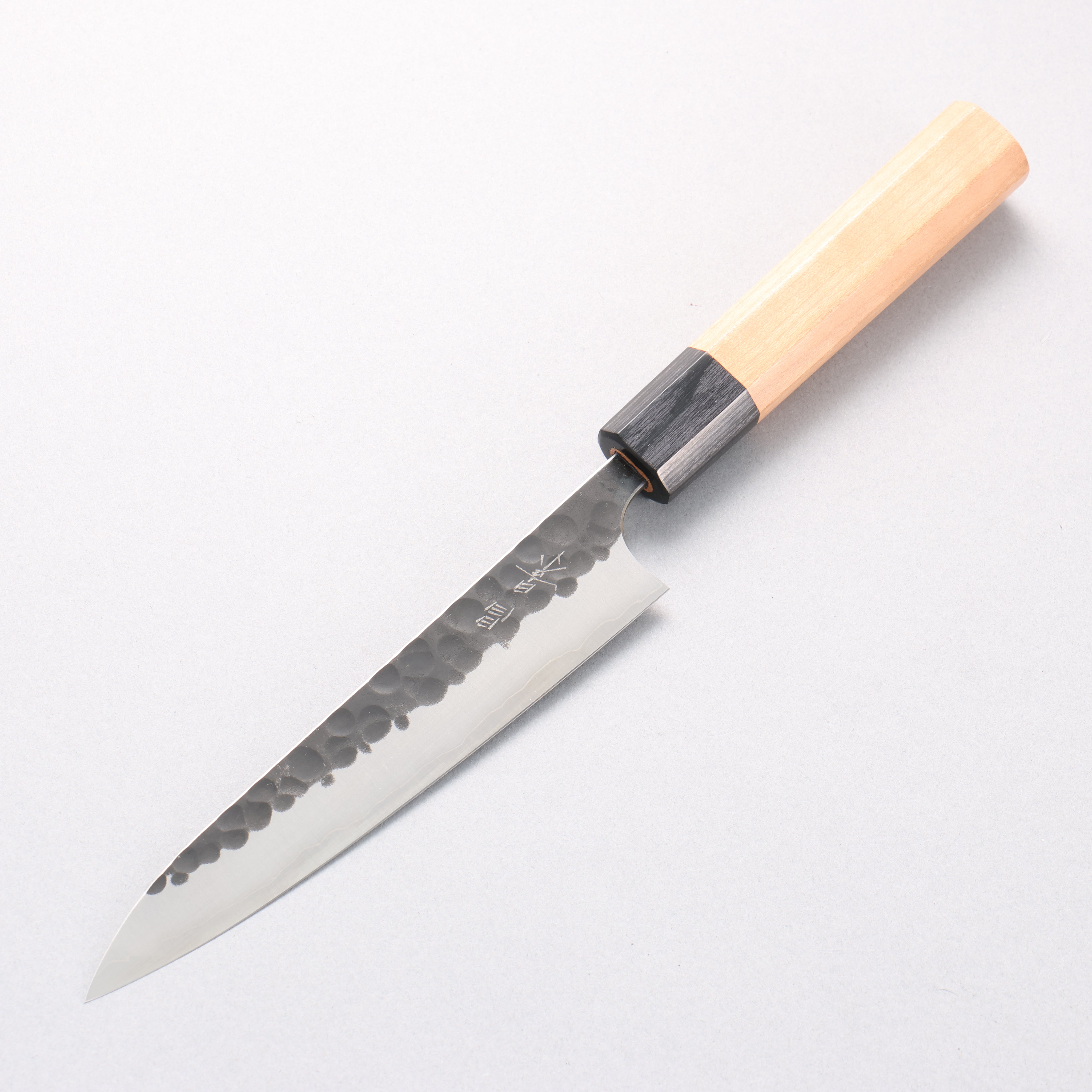 Masakage Koishi Blue Super Black Finished Petty-Utility 150mm American Cherry Handle - Japanny - Best Japanese Knife