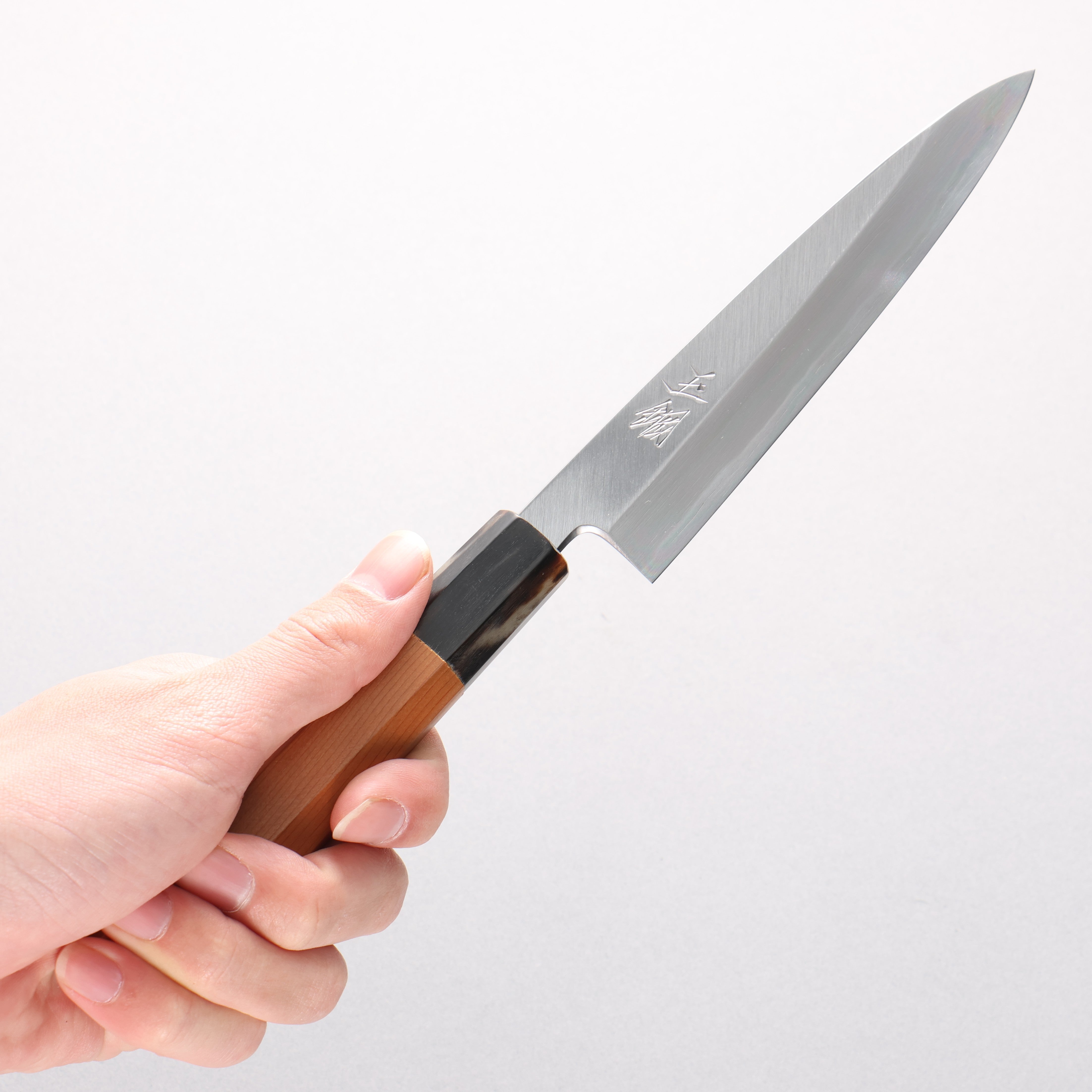 Tessen by Tanaka Tamahagane Petty-Utility 145mm Yew Tree Handle - Japanny - Best Japanese Knife