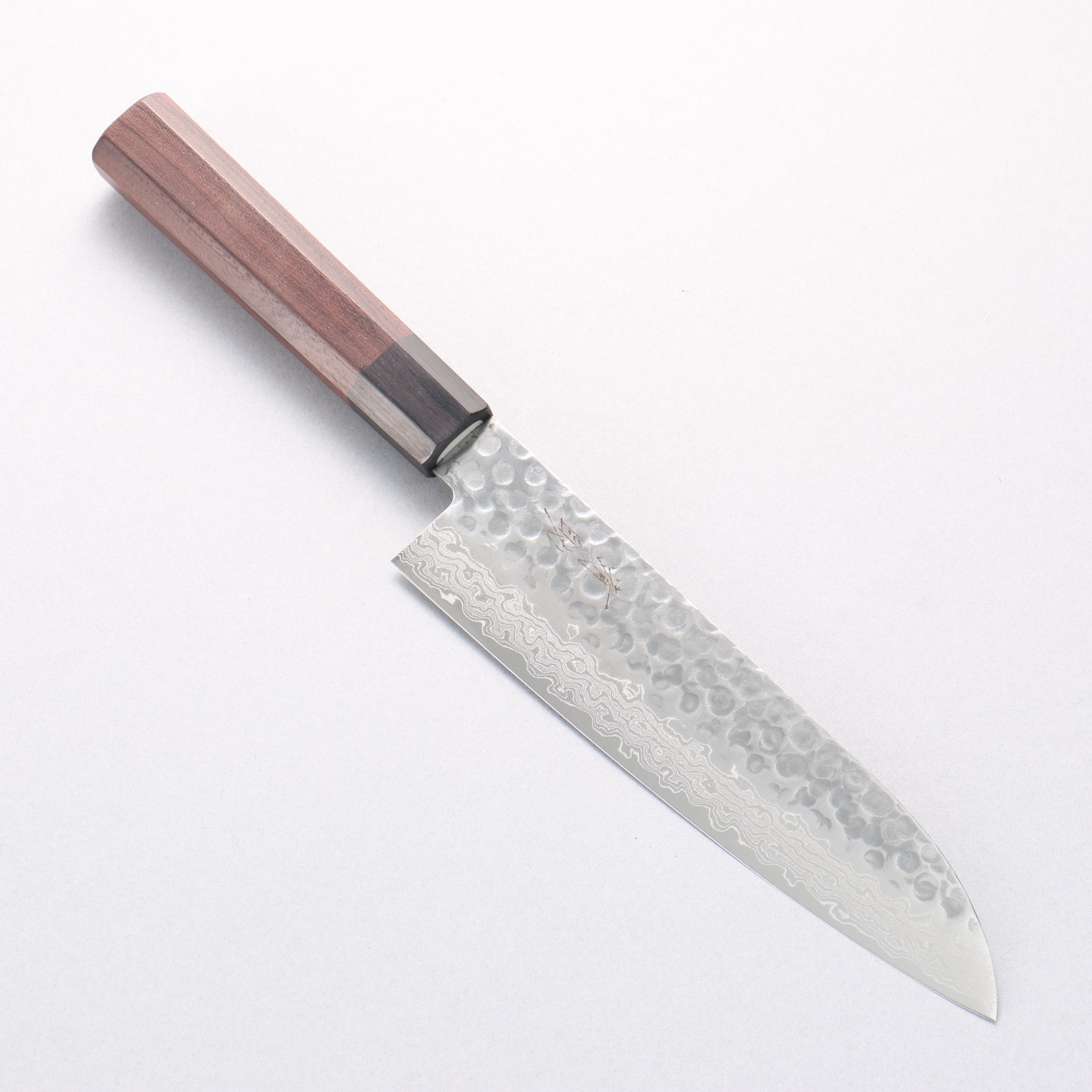 Seisuke AUS10 45 Layer Damascus Santoku 180mm Shitan Handle - Japanny - Best Japanese Knife