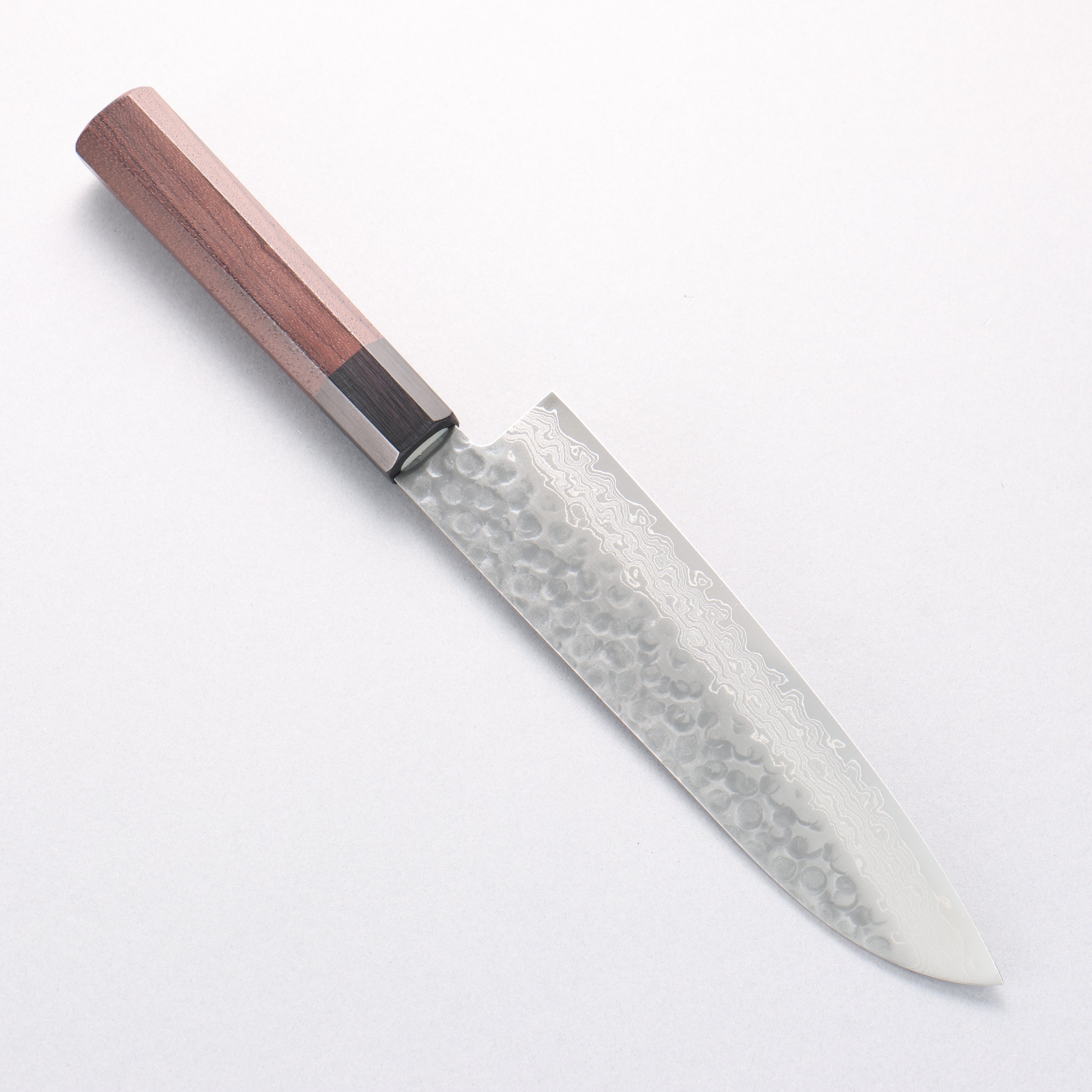 Seisuke AUS10 45 Layer Damascus Santoku 180mm Shitan Handle - Japanny - Best Japanese Knife