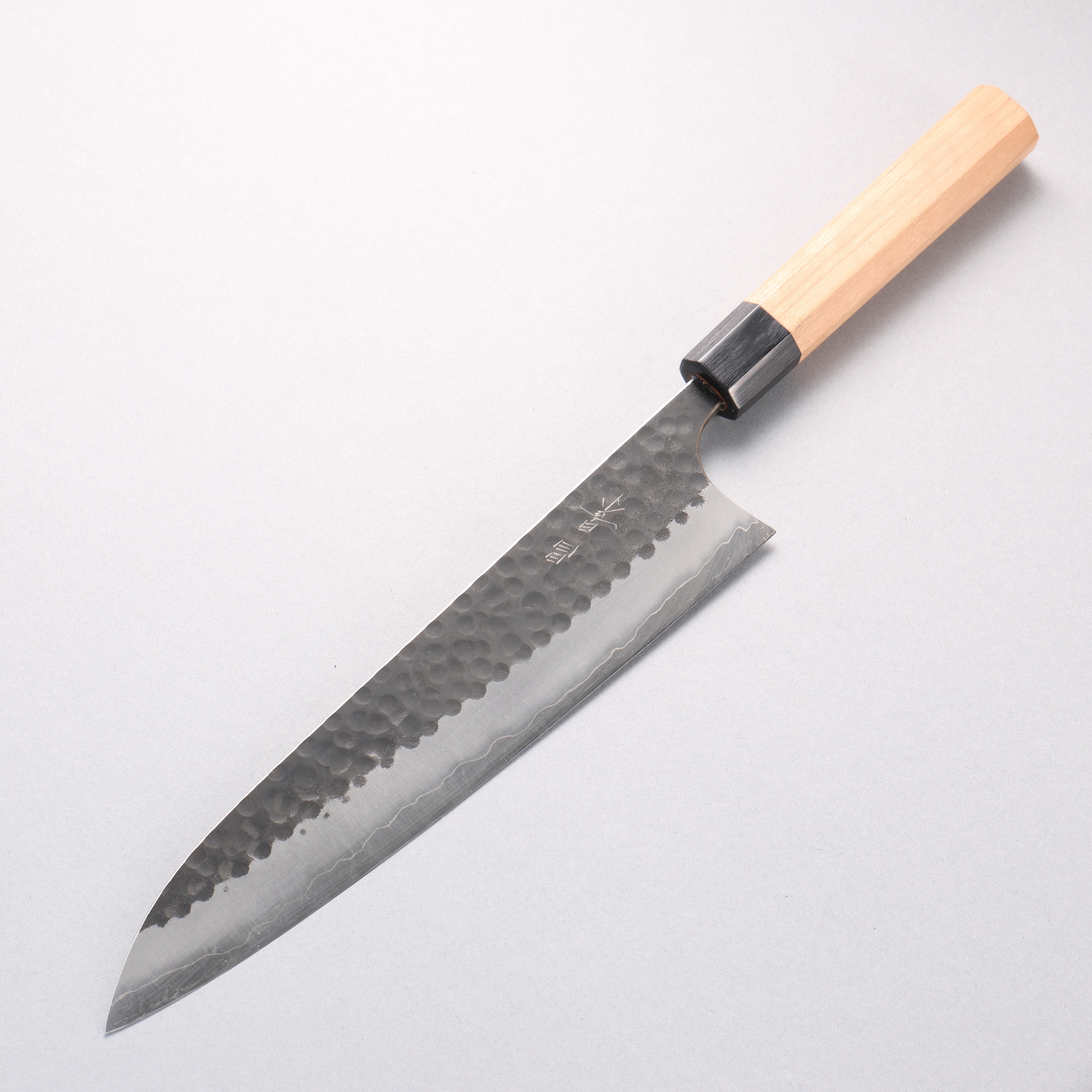 Masakage Koishi Blue Super Black Finished Gyuto 240mm American Cherry Handle - Japanny - Best Japanese Knife