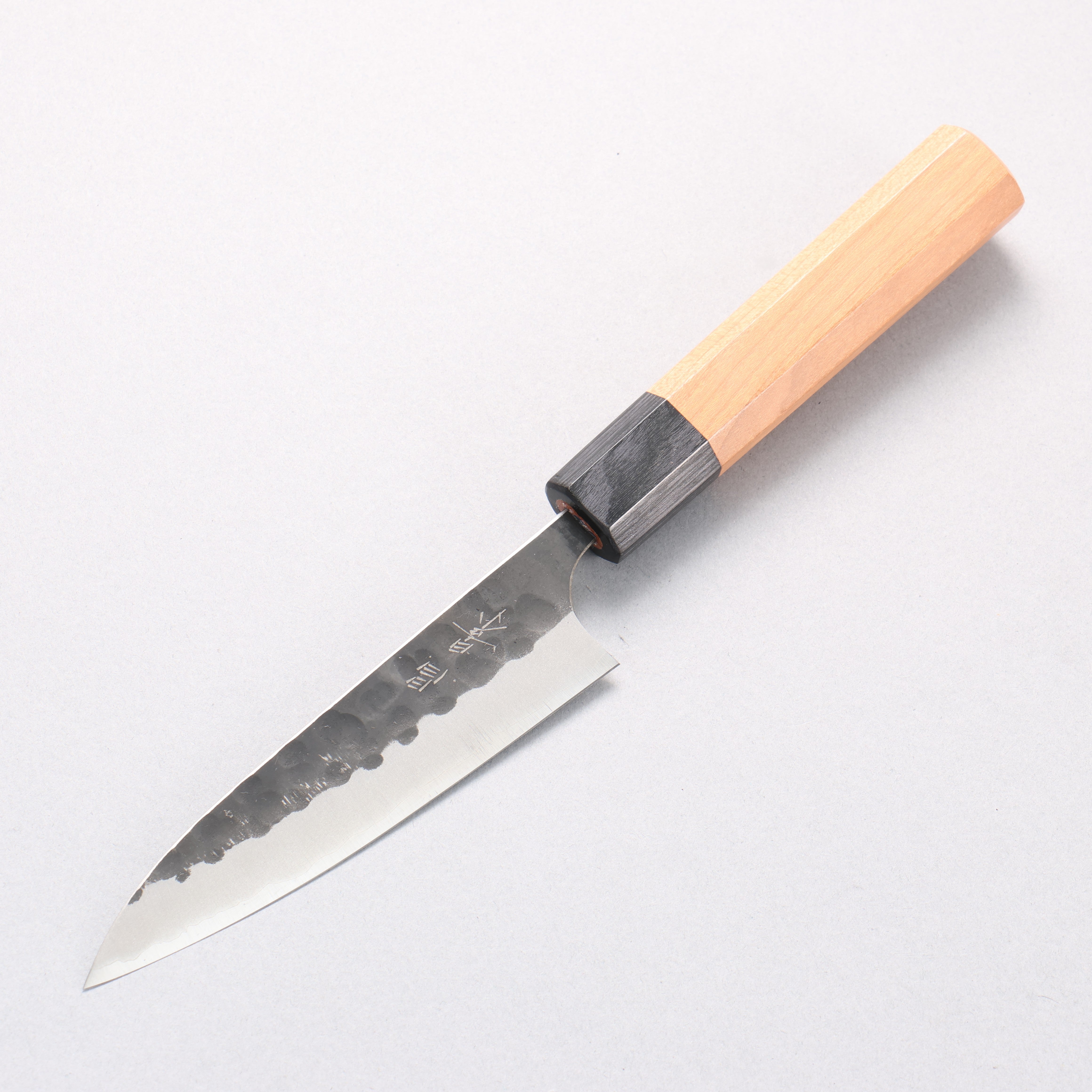 Masakage Koishi Blue Super Black Finished Petty-Utility 120mm American Cherry Handle - Japanny - Best Japanese Knife