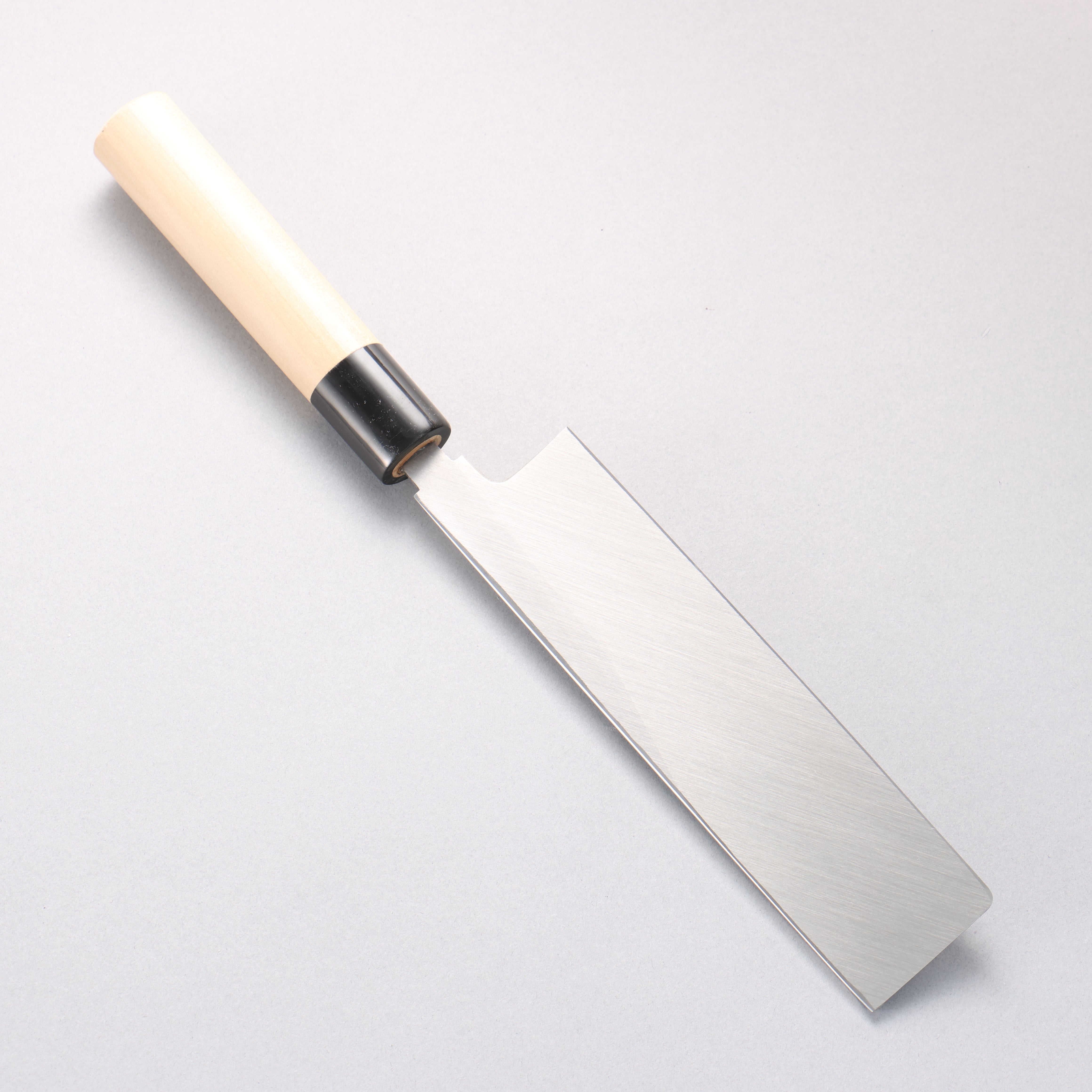 Masamoto Hongasumi White Steel No.2 Kakugata Usuba 180mm Magnolia Handle - Japanny - Best Japanese Knife