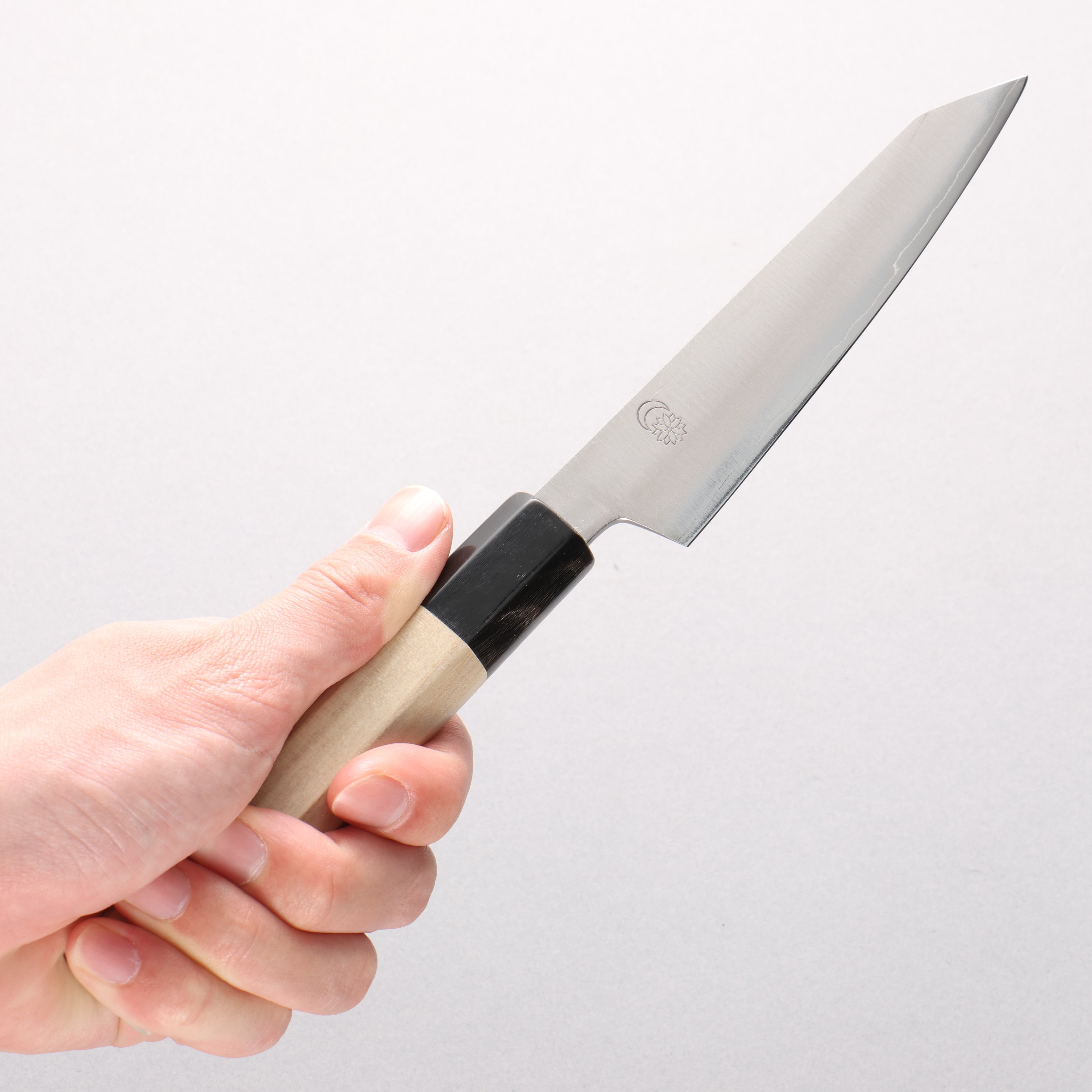 Kikuzuki Silver Steel No.3 Bokashi Kiritsuke Petty-Utility 135mm Magnolia Handle - Japanny - Best Japanese Knife